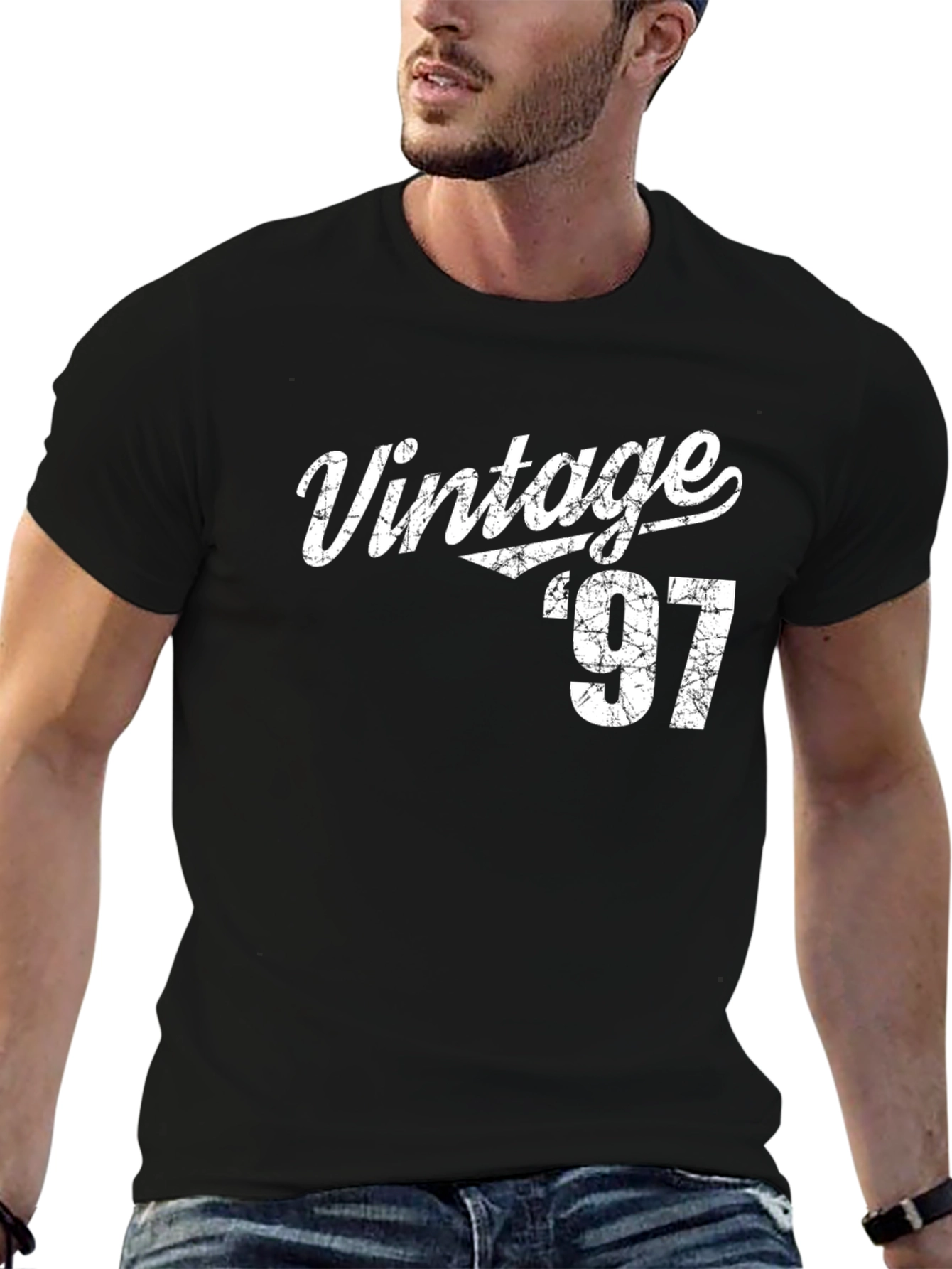 Vintage 97 Graphic Tee - Distressed Style