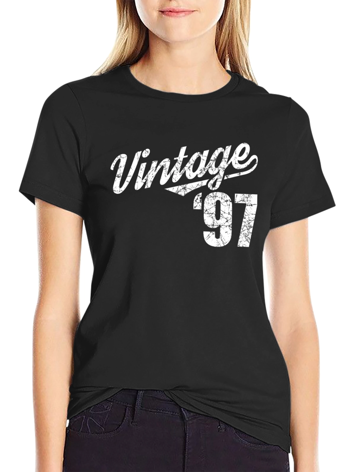 Vintage 97 Graphic Tee - Distressed Style