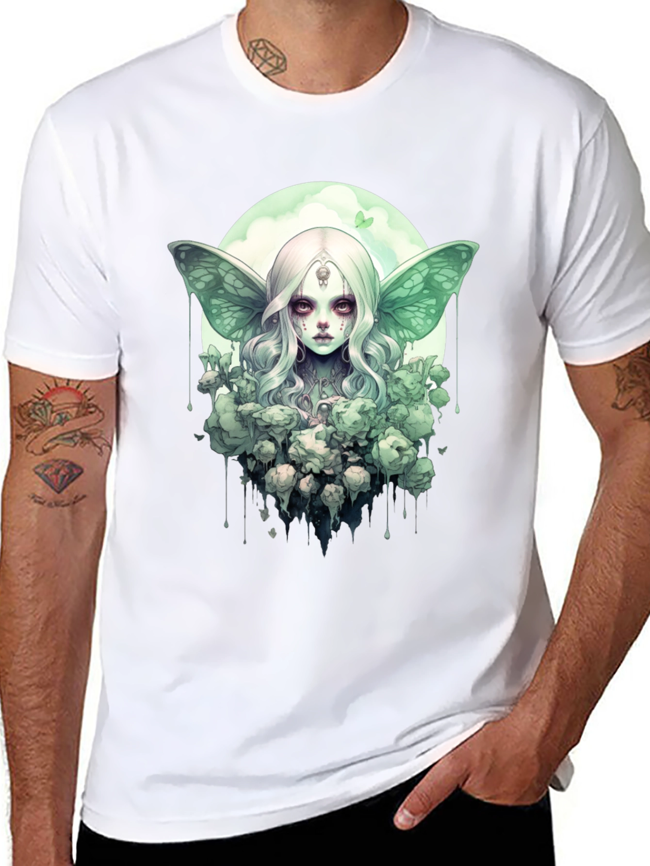 Gothic Fairy T-Shirt - Unique Dark Fantasy Tee