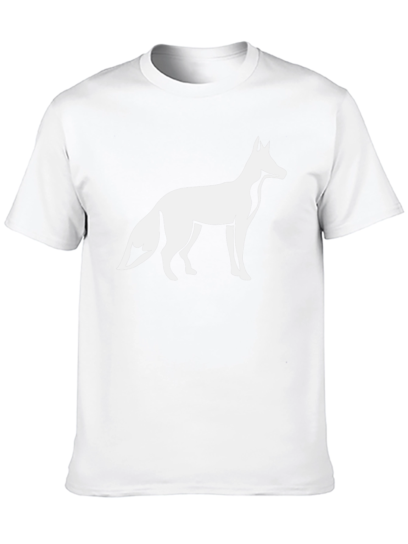 Fox Graphic Tee - Black Cotton Blend T-Shirt