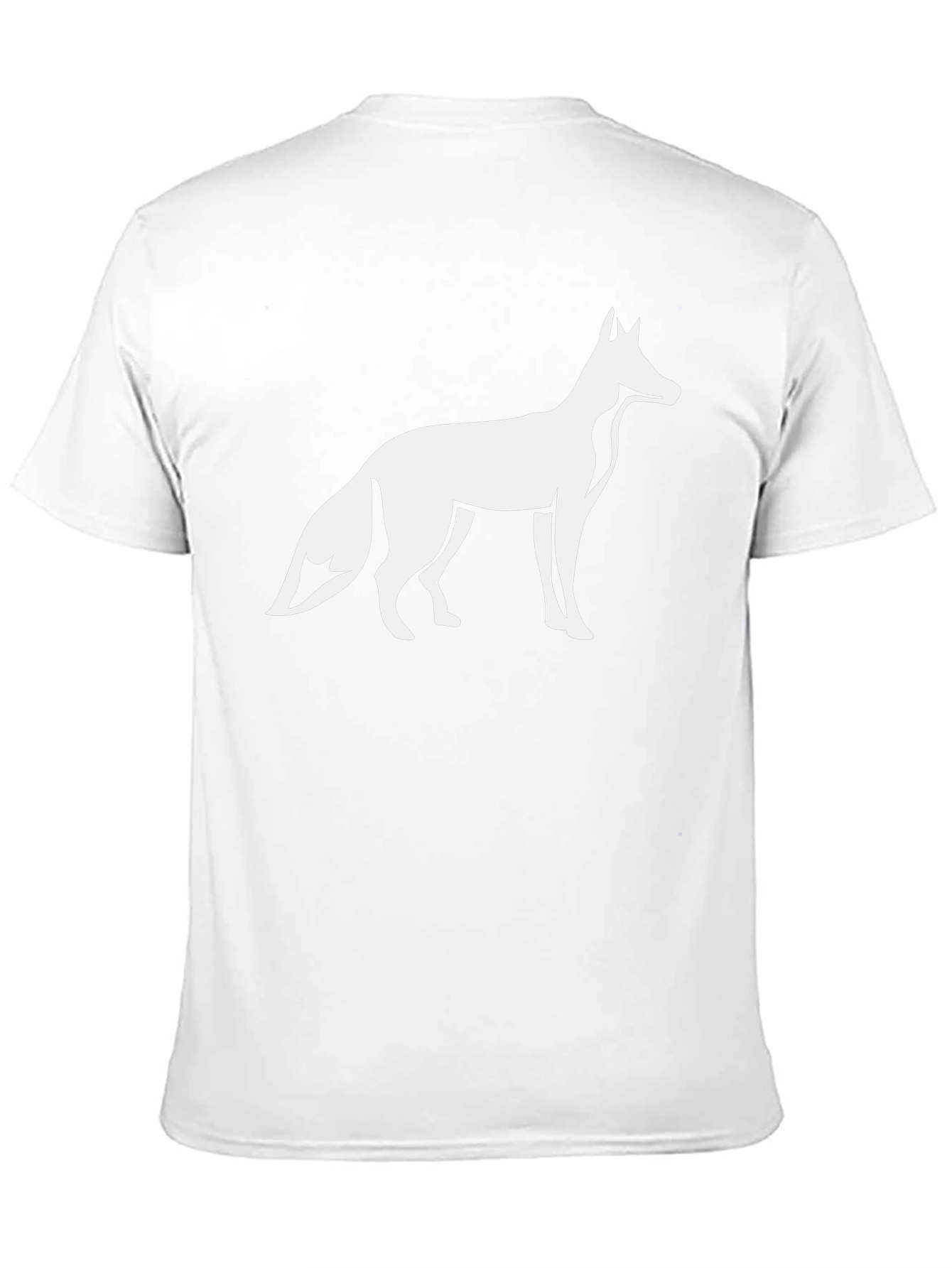 Fox Graphic Tee - Black Cotton Blend T-Shirt