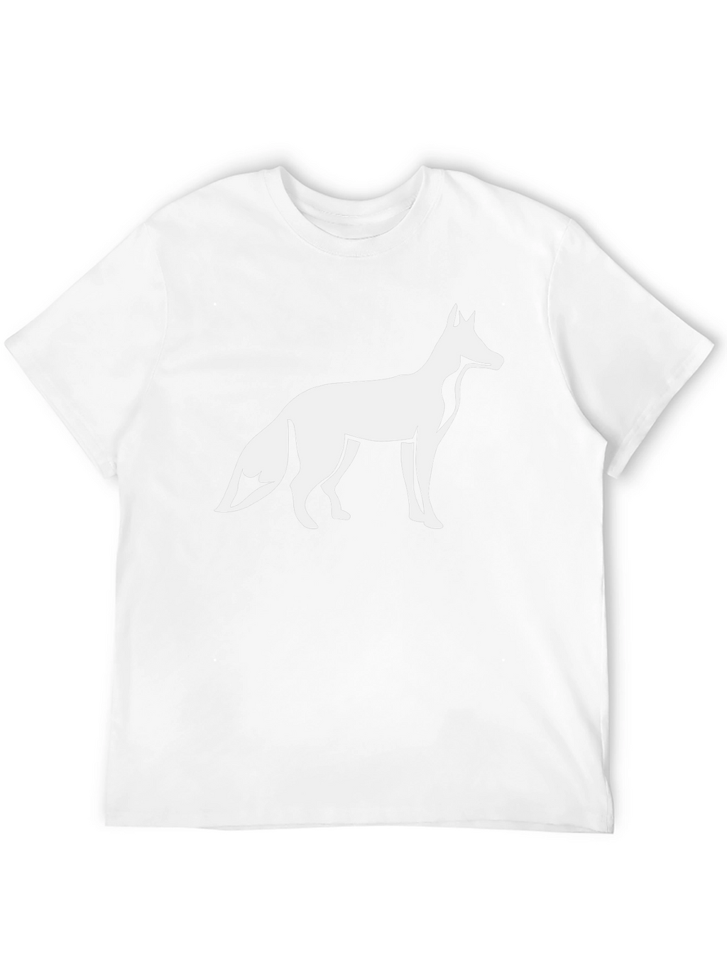 Fox Graphic Tee - Black Cotton Blend T-Shirt