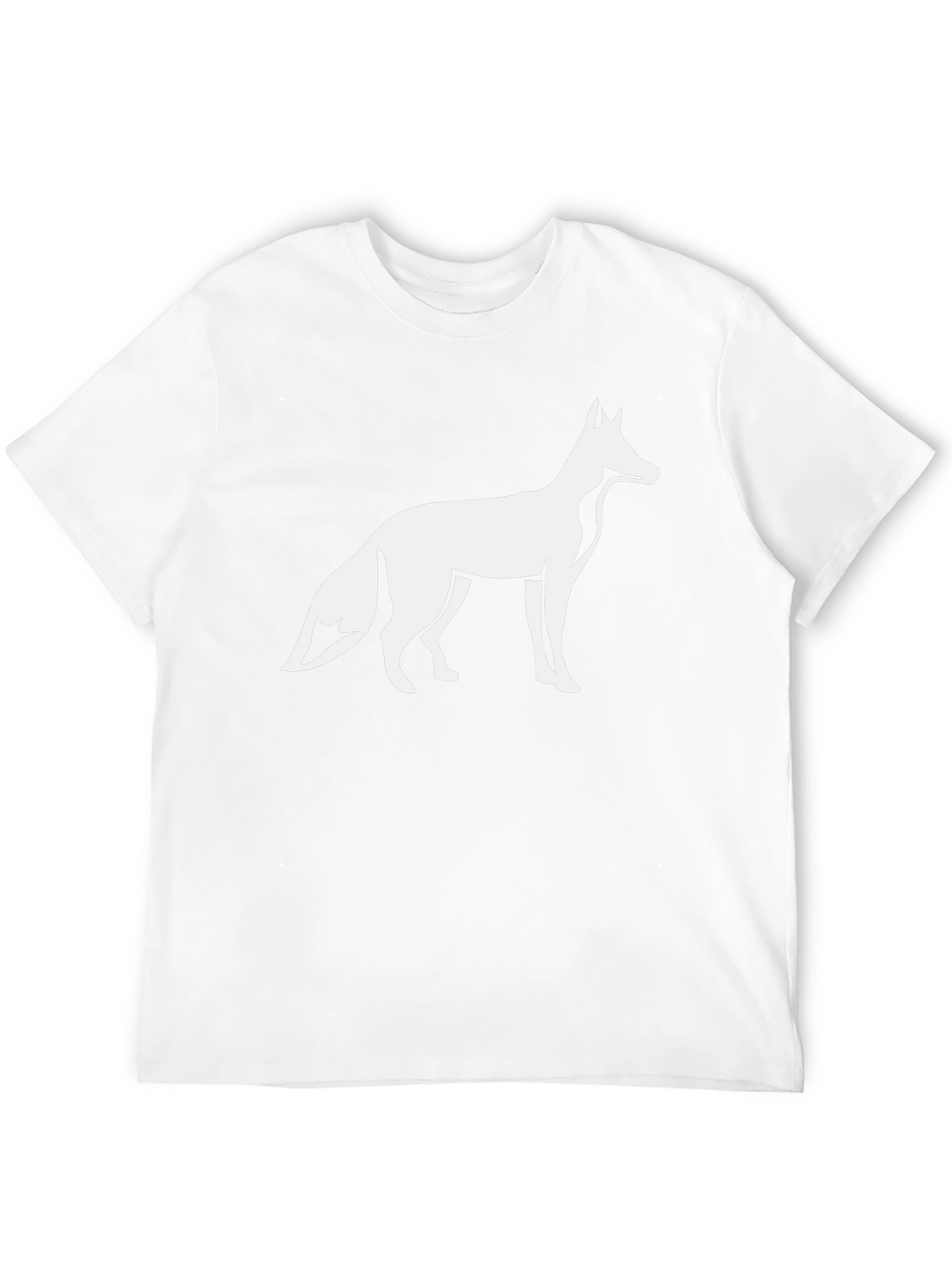 Fox Graphic Tee - Black Cotton Blend T-Shirt