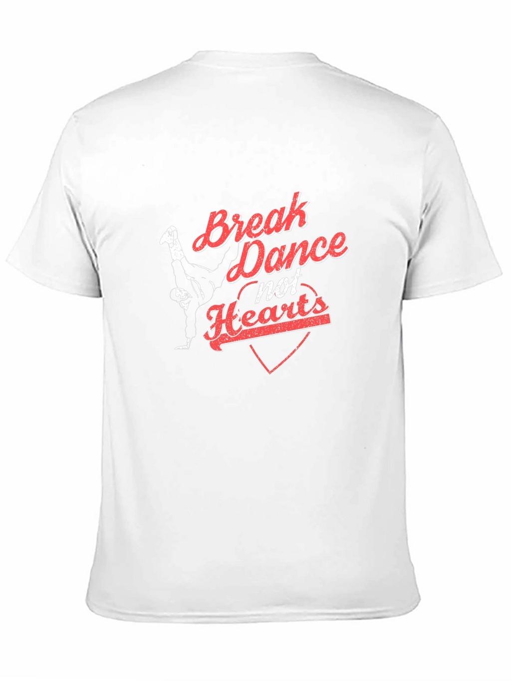 Break Dance Not Hearts Black T-Shirt