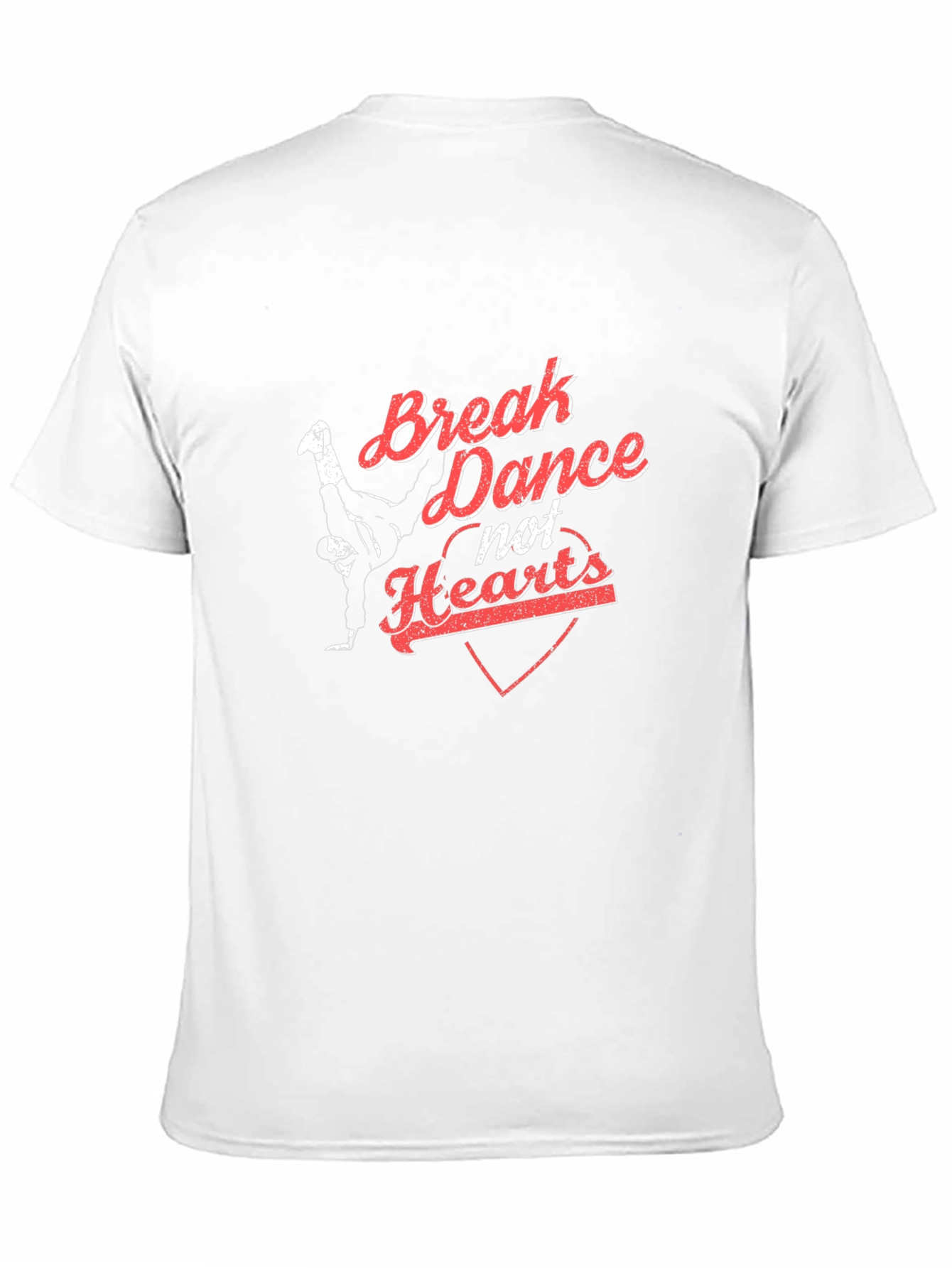 Break Dance Not Hearts Black T-Shirt