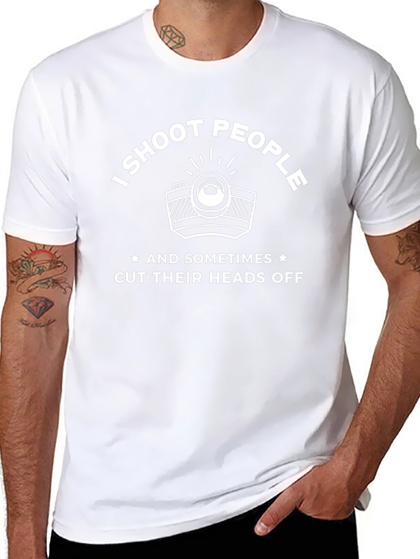 I Shoot People Funny Photographer T-Shirt