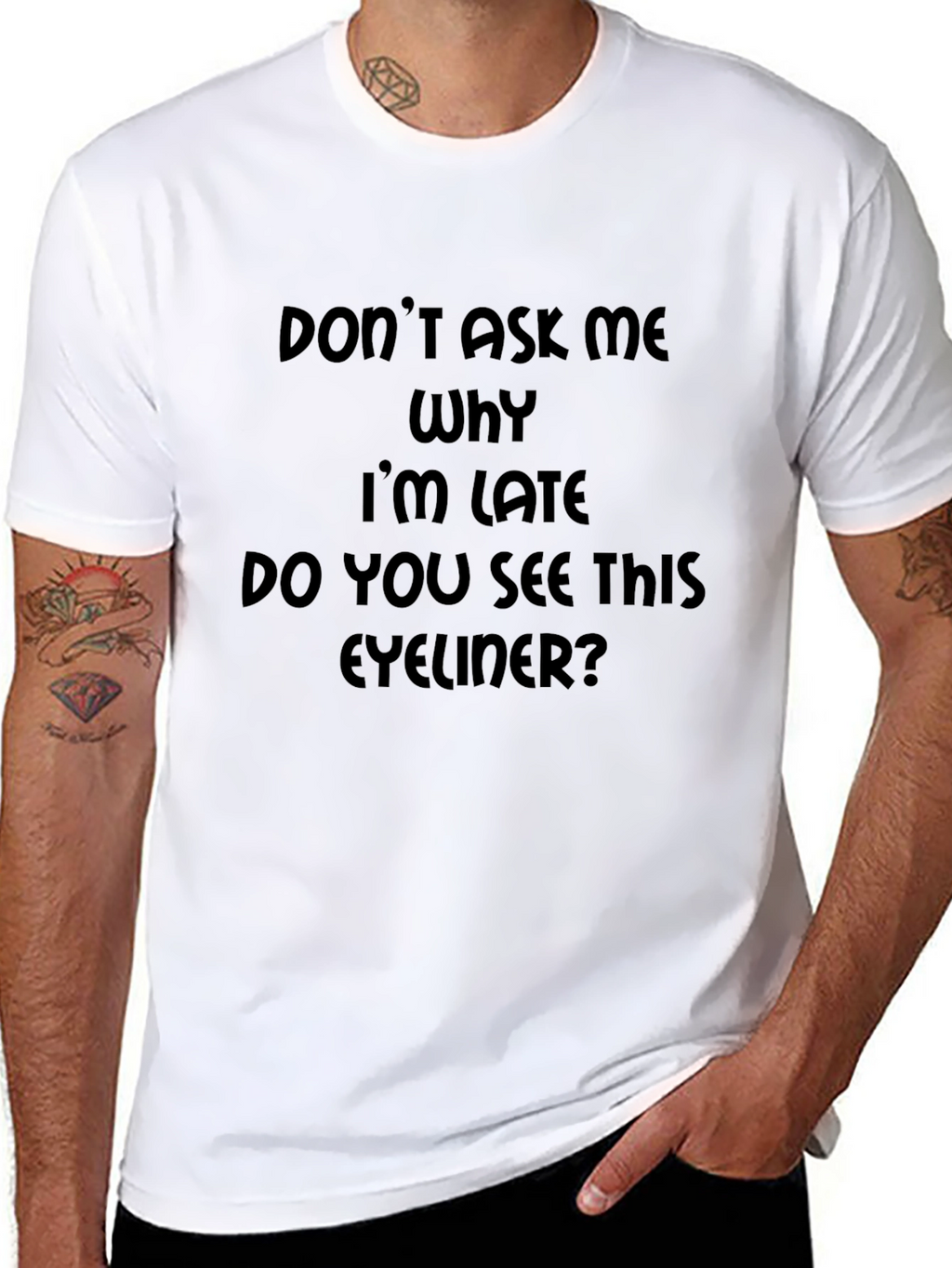 Funny Eyeliner Graphic T-Shirt