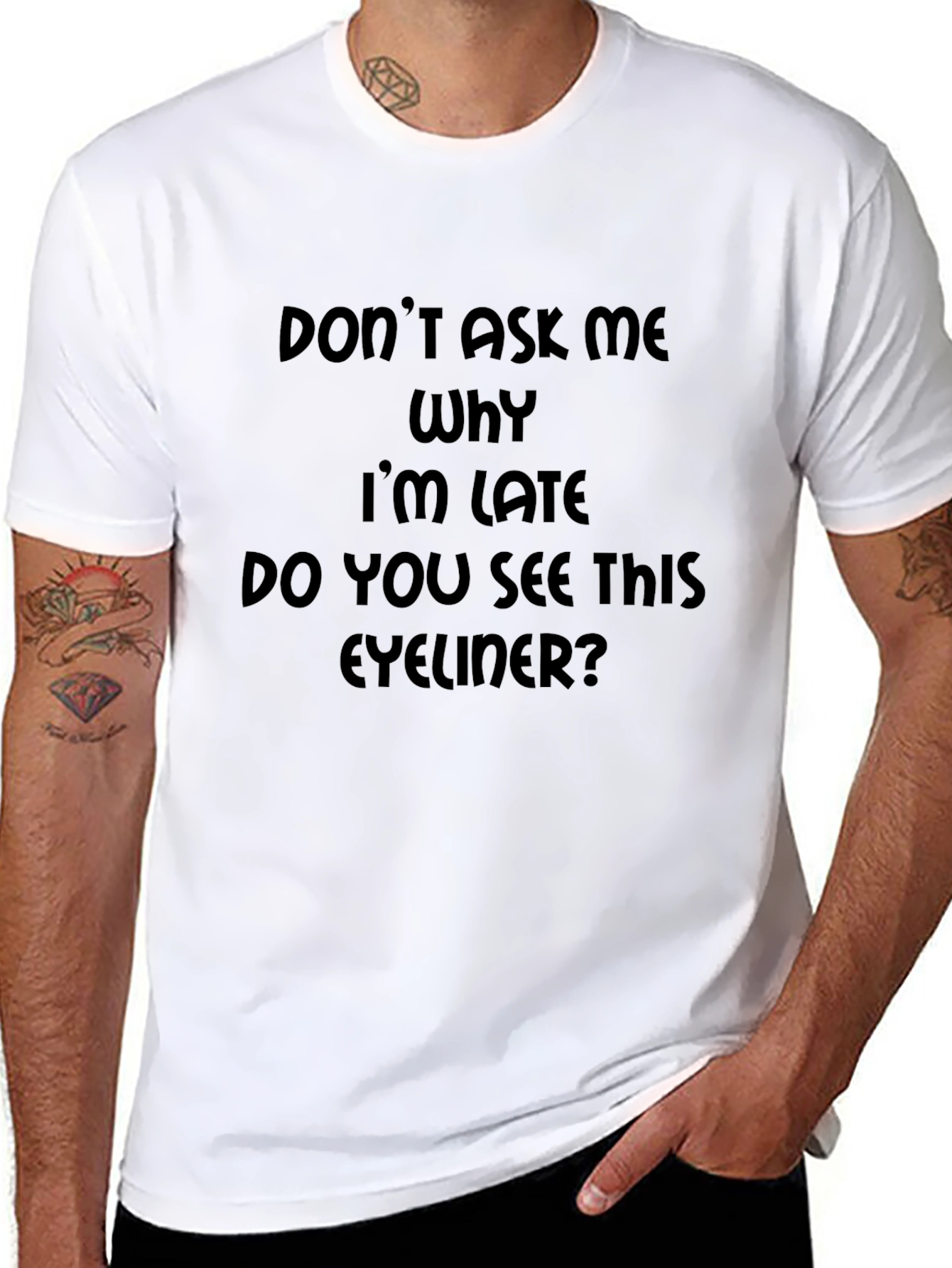 Funny Eyeliner Graphic T-Shirt