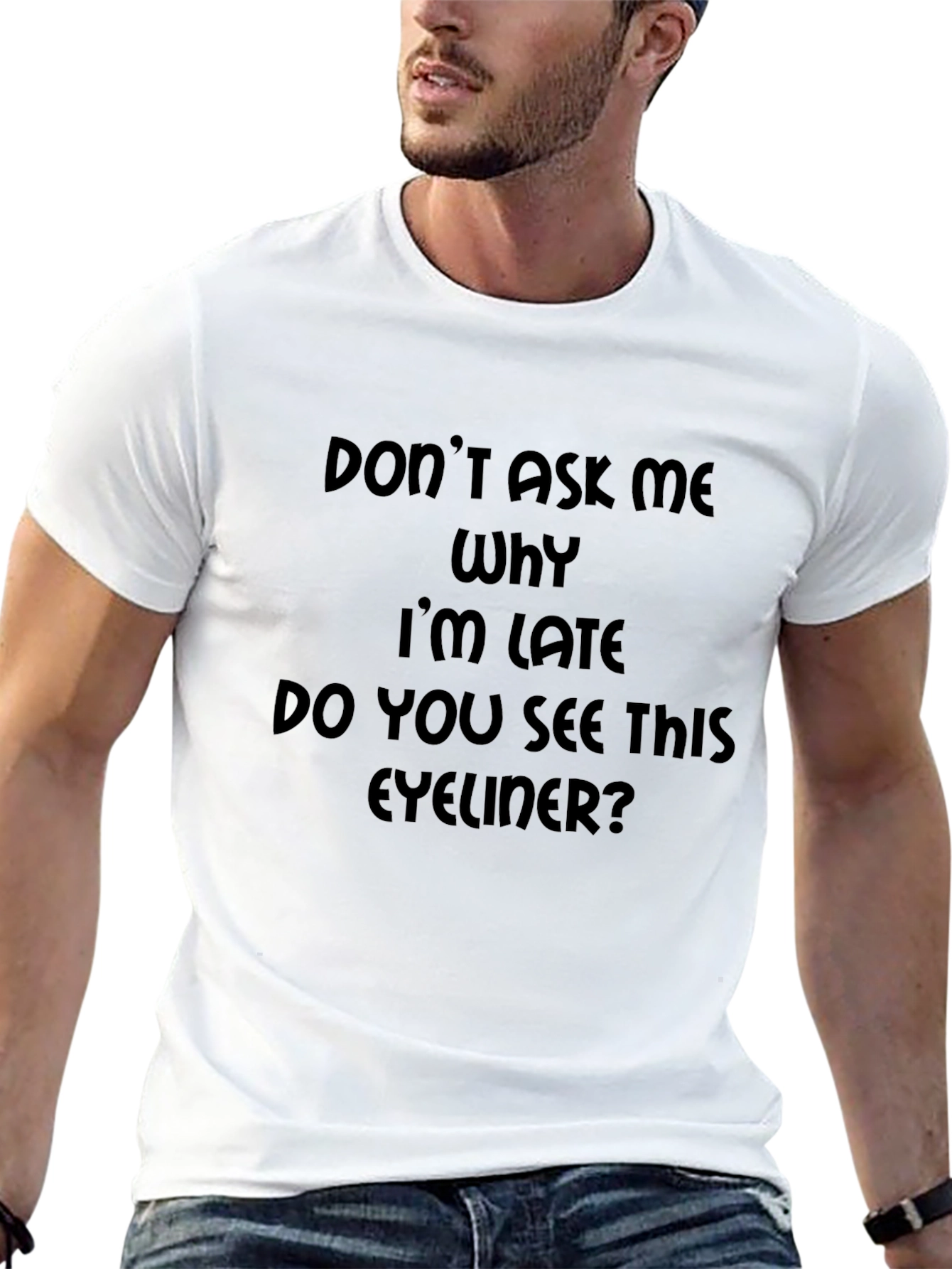 Funny Eyeliner Graphic T-Shirt