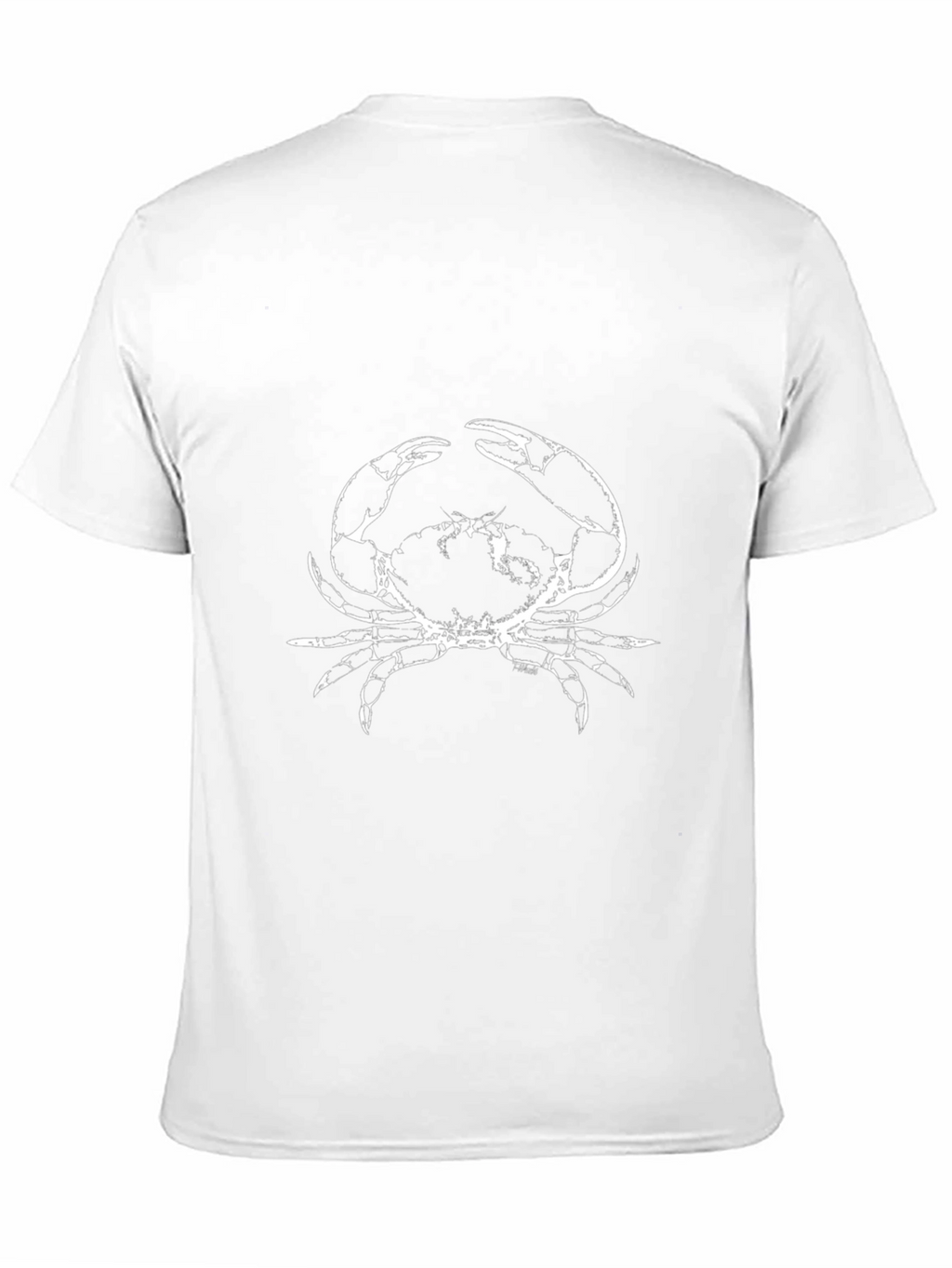 Crab Graphic Print Mens Black T-Shirt