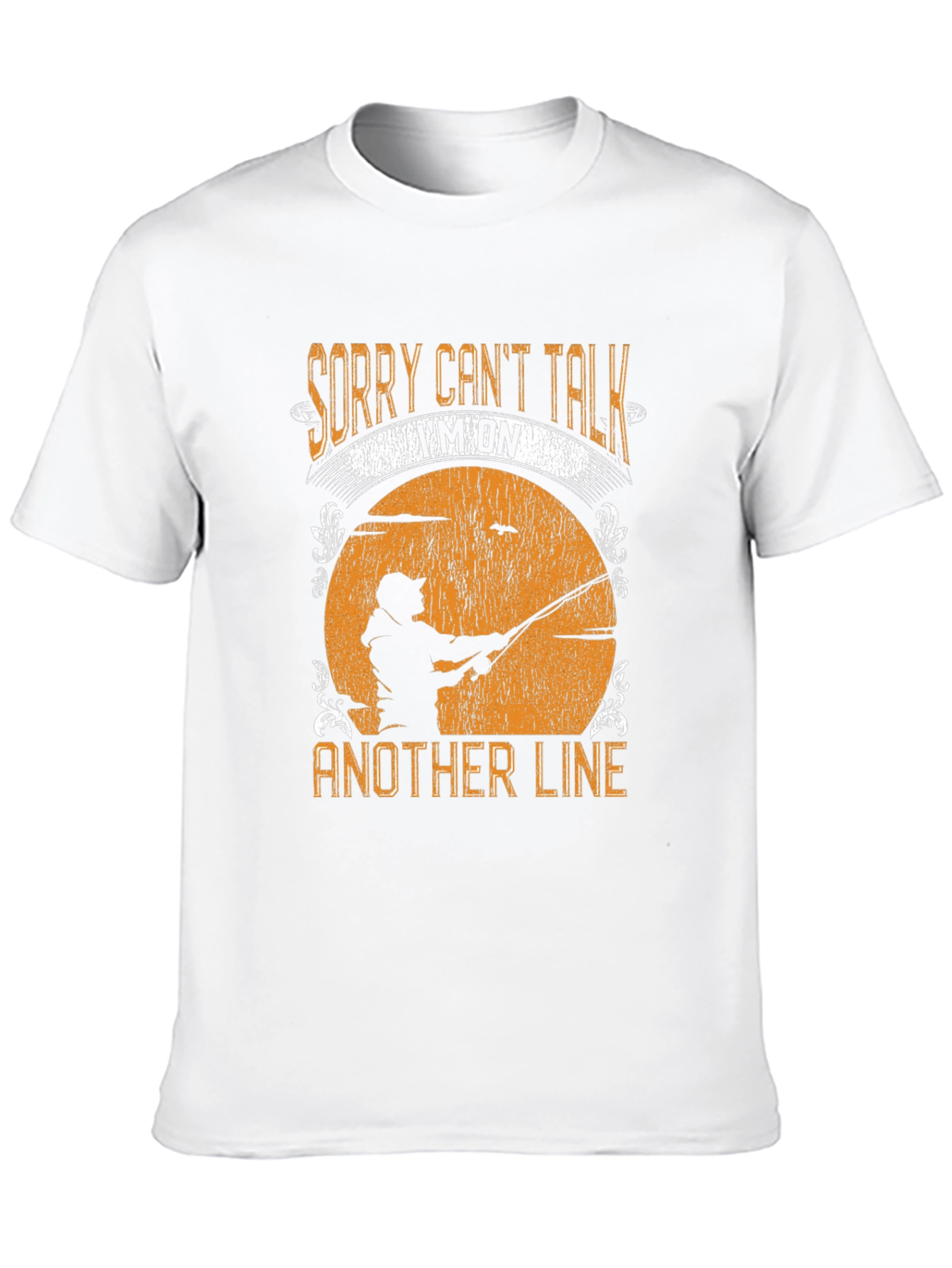 Sorry Cant Talk Fishing T-Shirt