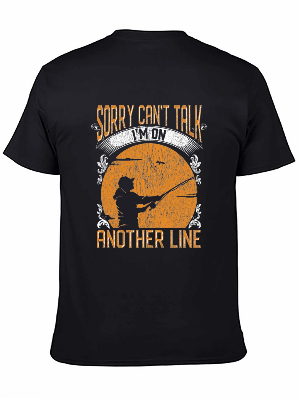 Sorry Cant Talk Fishing T-Shirt