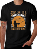 Sorry Cant Talk Fishing T-Shirt
