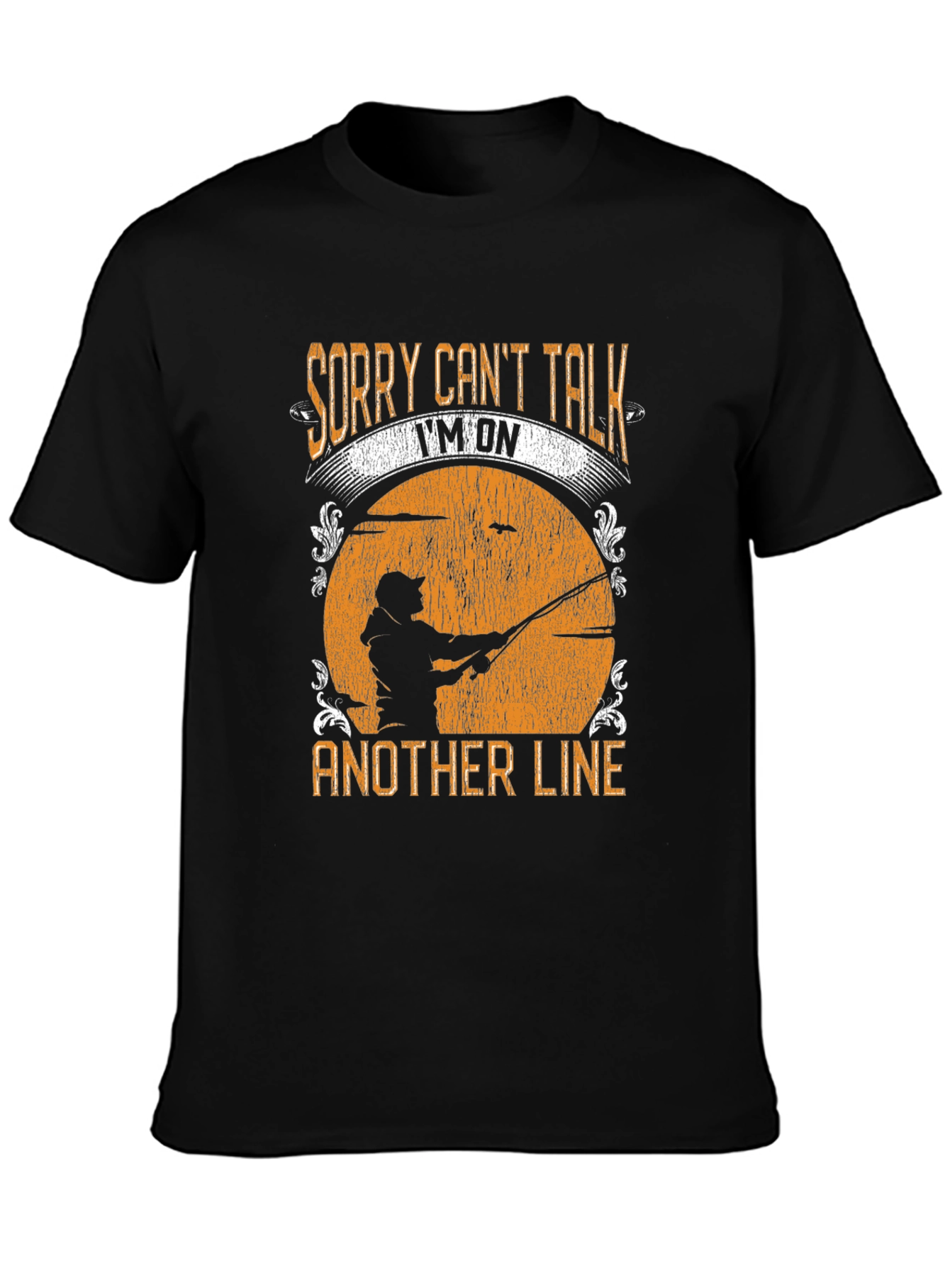 Sorry Cant Talk Fishing T-Shirt