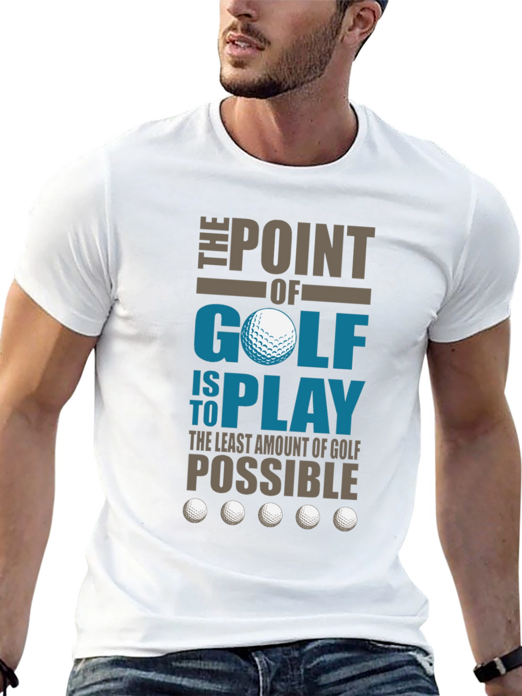 Funny Golf T-Shirt - The Point of Golf