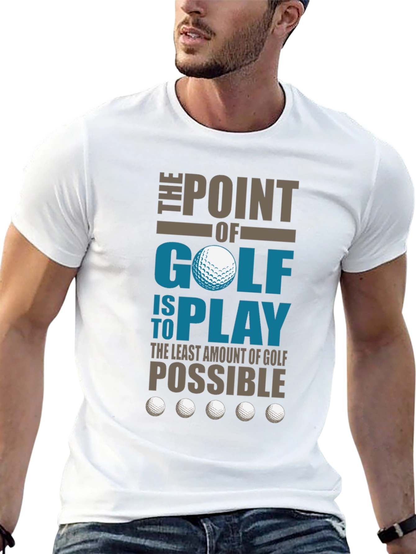Funny Golf T-Shirt - The Point of Golf