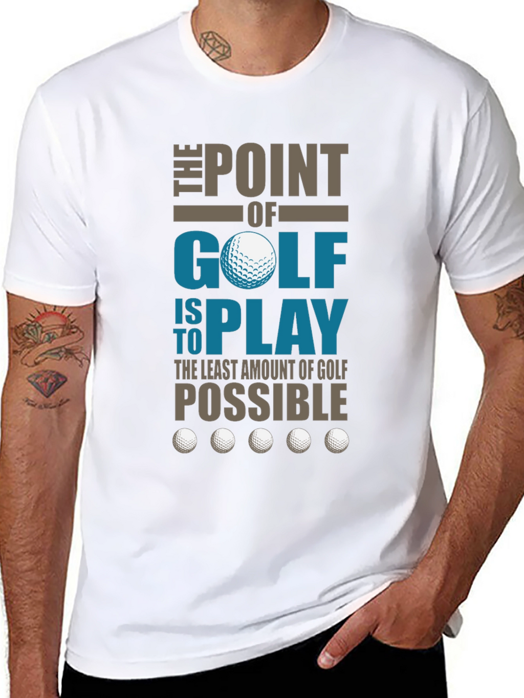 Funny Golf T-Shirt - The Point of Golf