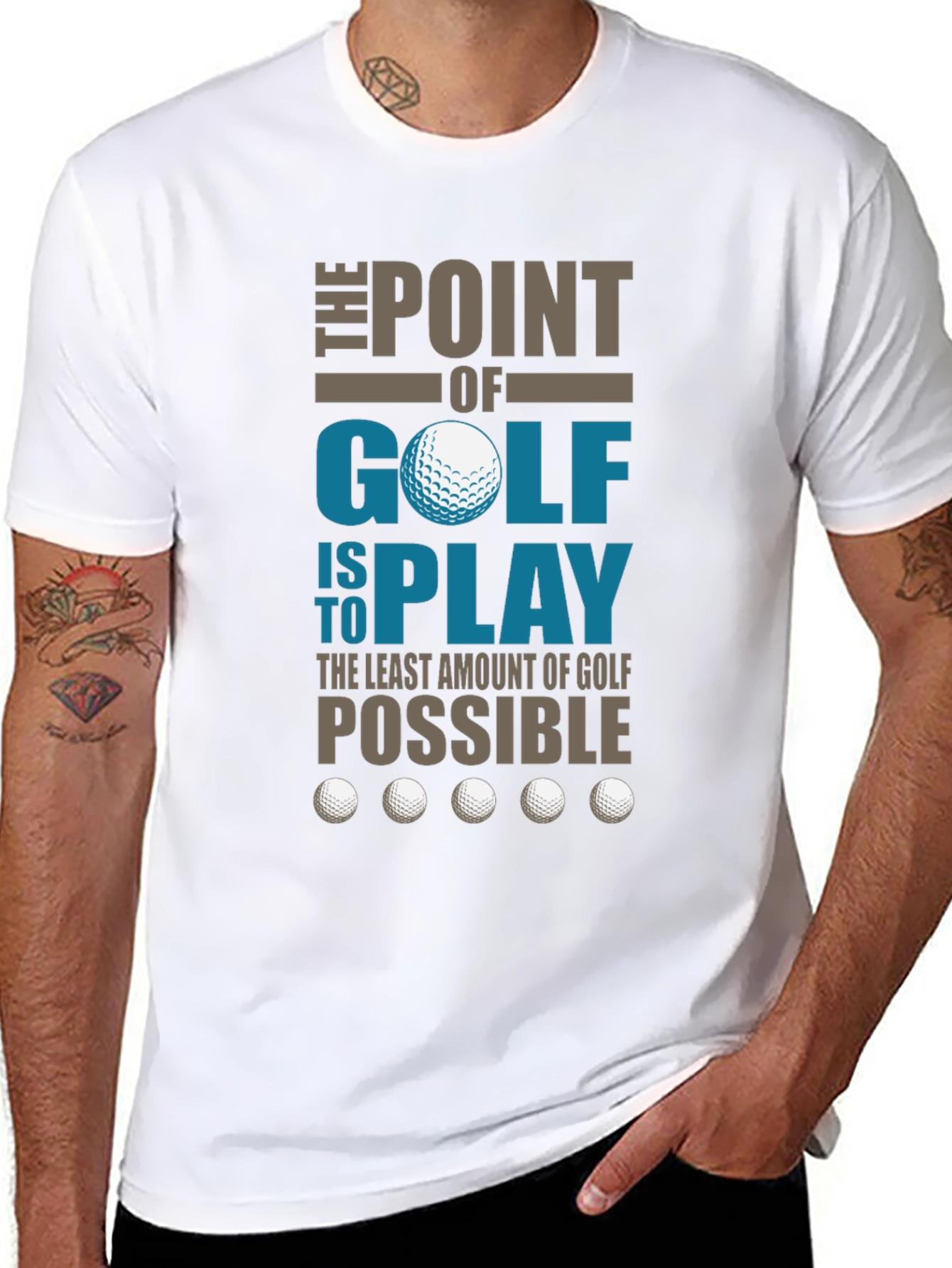 Funny Golf T-Shirt - The Point of Golf