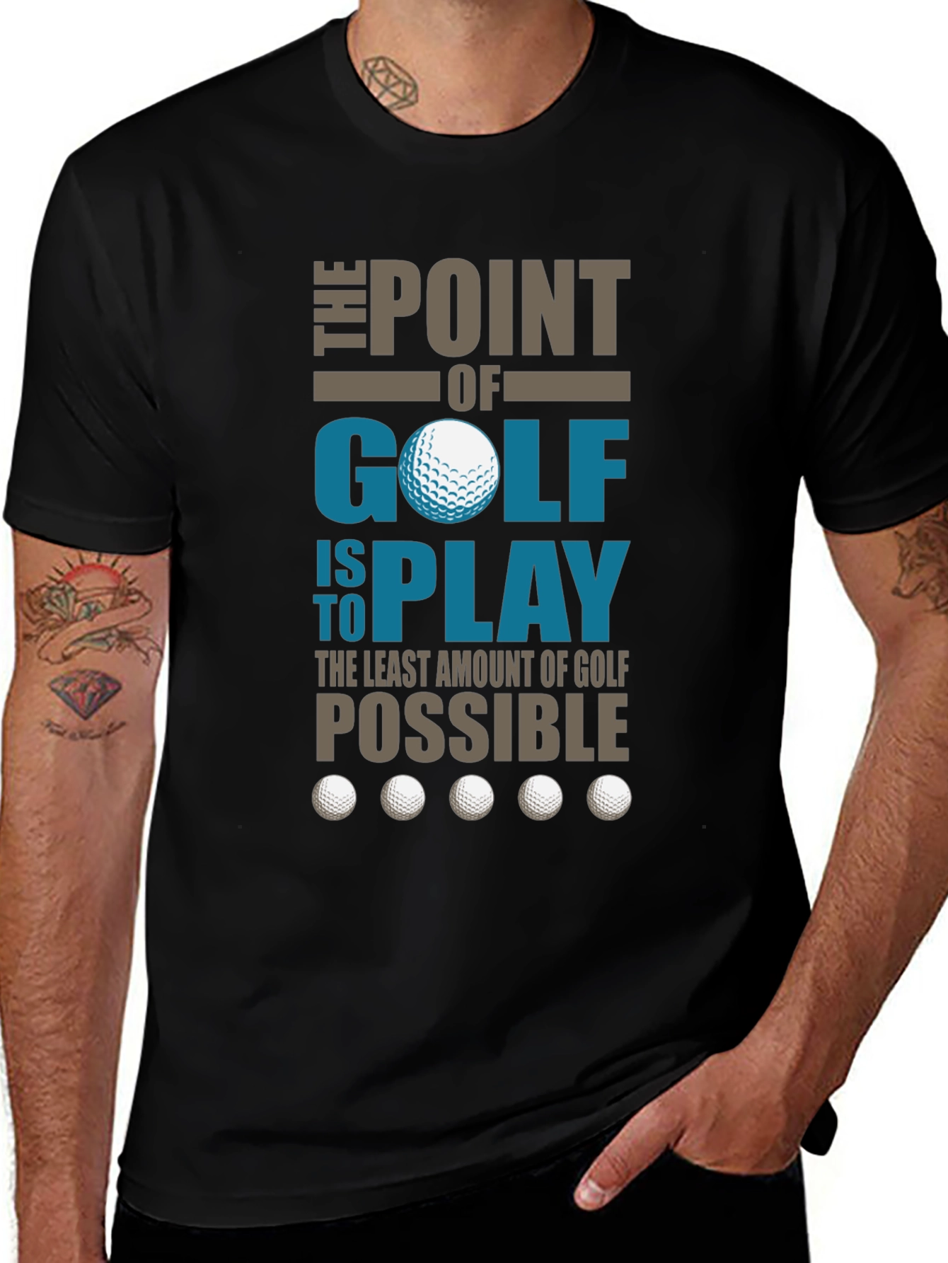 Funny Golf T-Shirt - The Point of Golf