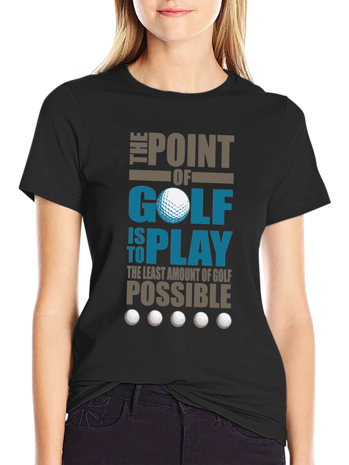 Funny Golf T-Shirt - The Point of Golf
