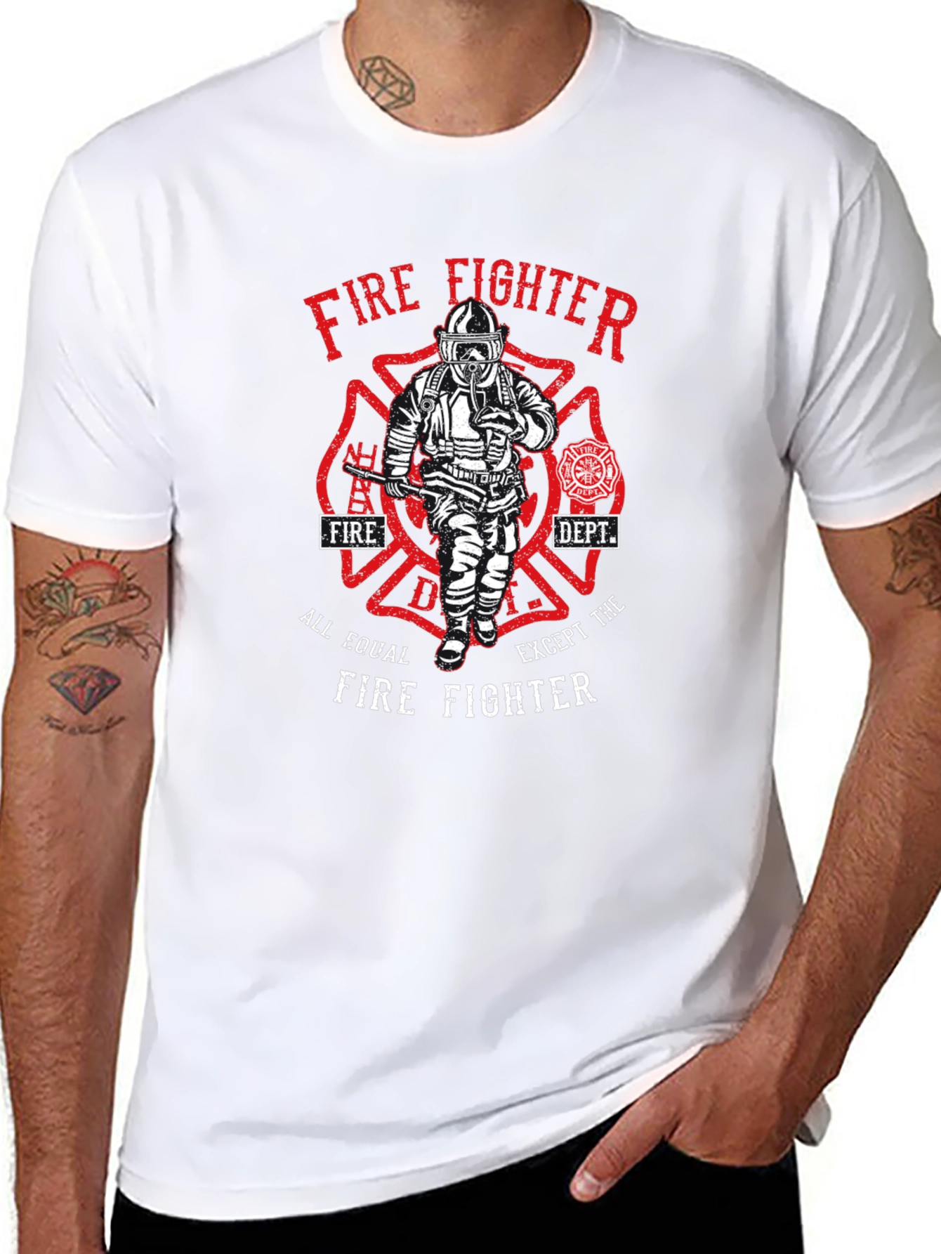 Firefighter Graphic T-Shirt - All Equal