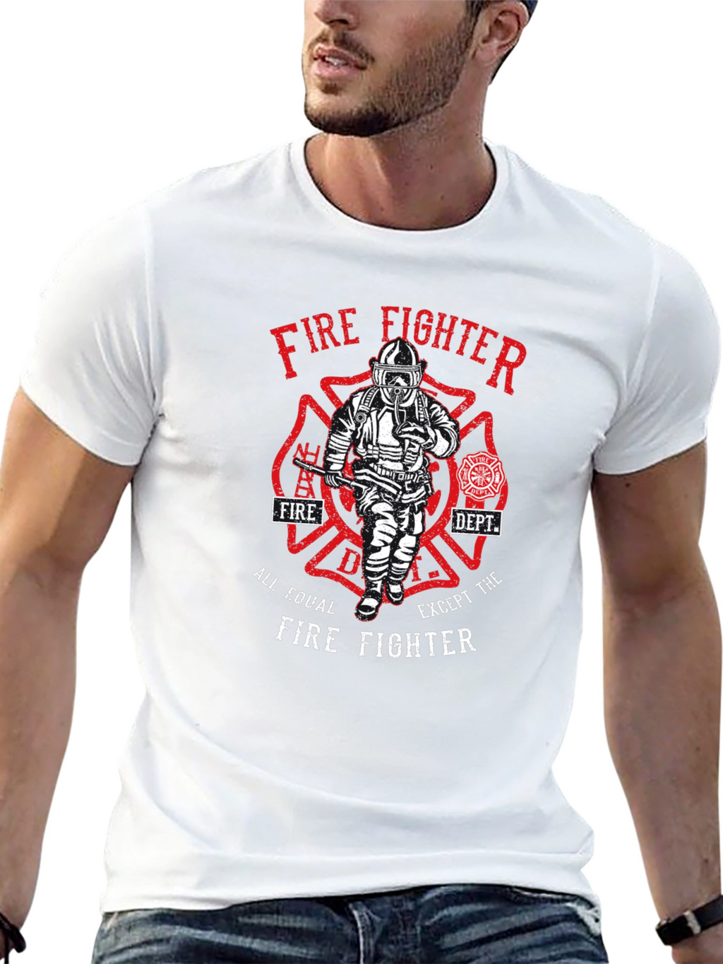 Firefighter Graphic T-Shirt - All Equal