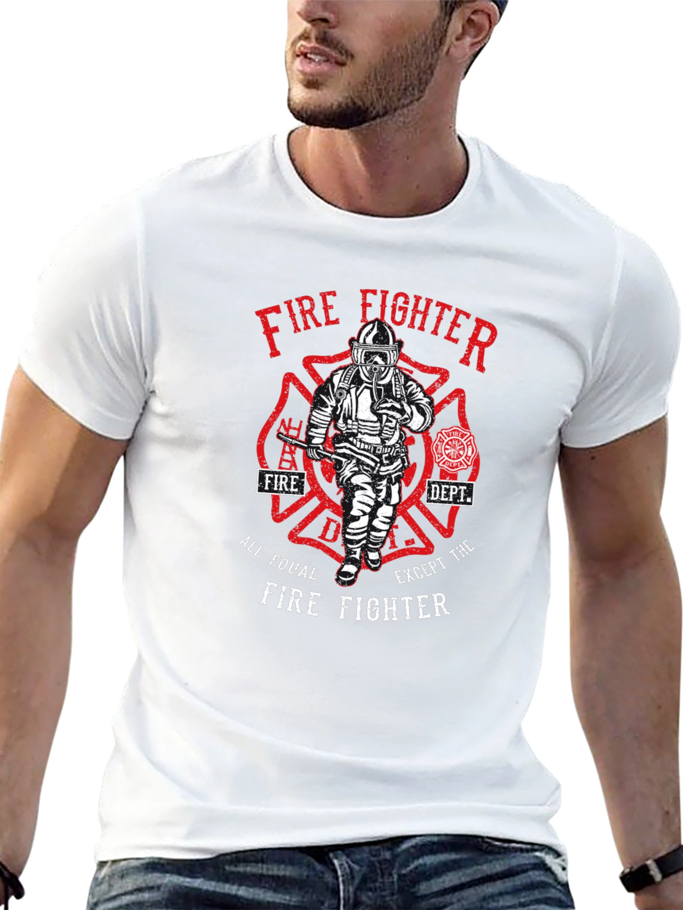 Firefighter Graphic T-Shirt - All Equal