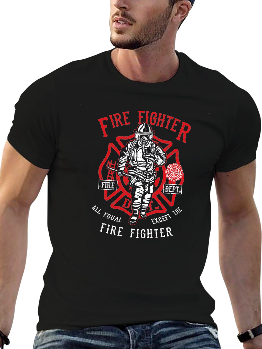 Firefighter Graphic T-Shirt - All Equal