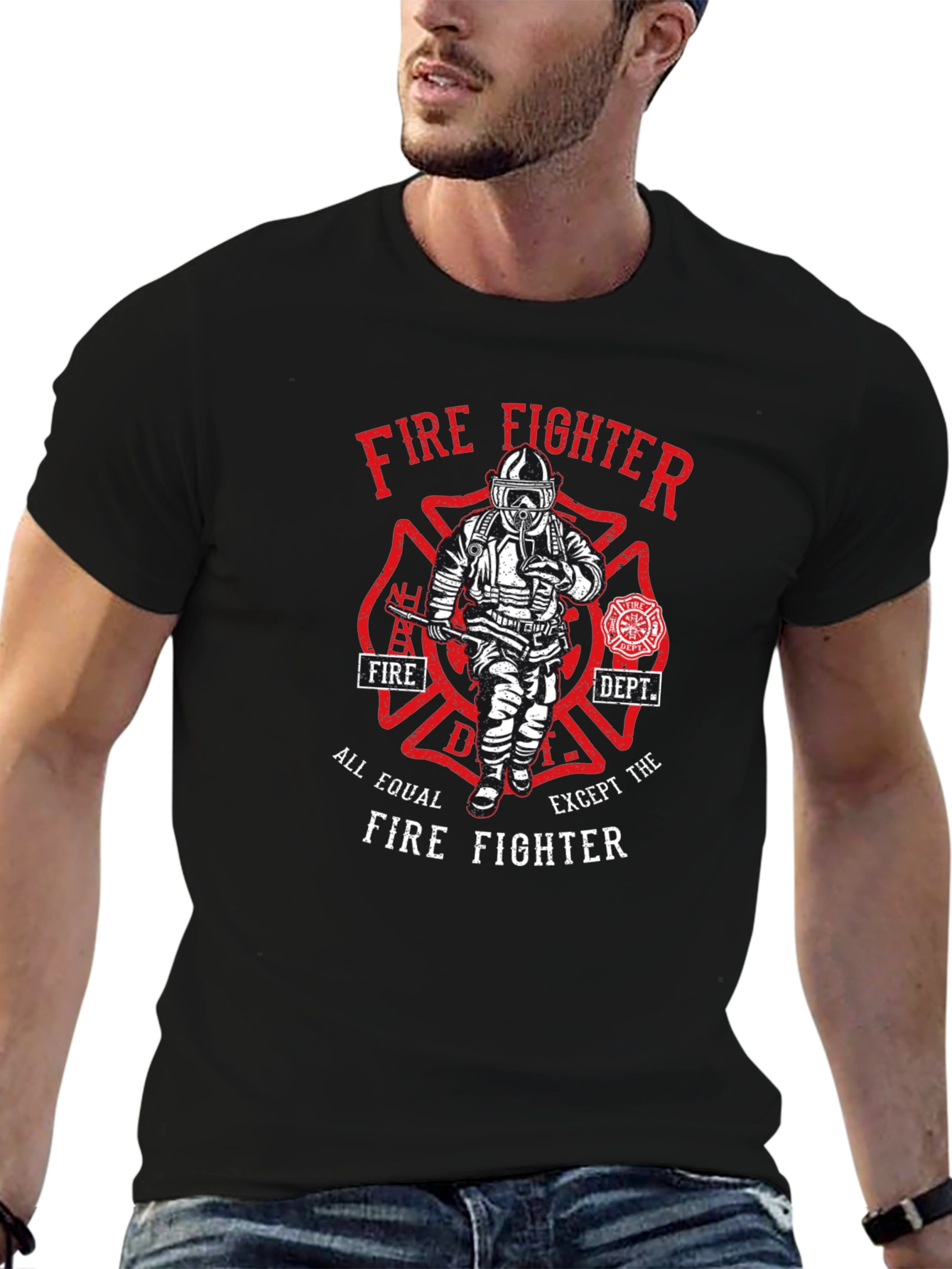 Firefighter Graphic T-Shirt - All Equal
