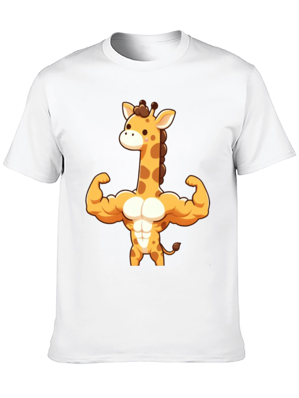 Muscle Giraffe T-Shirt - Black Cotton Tee
