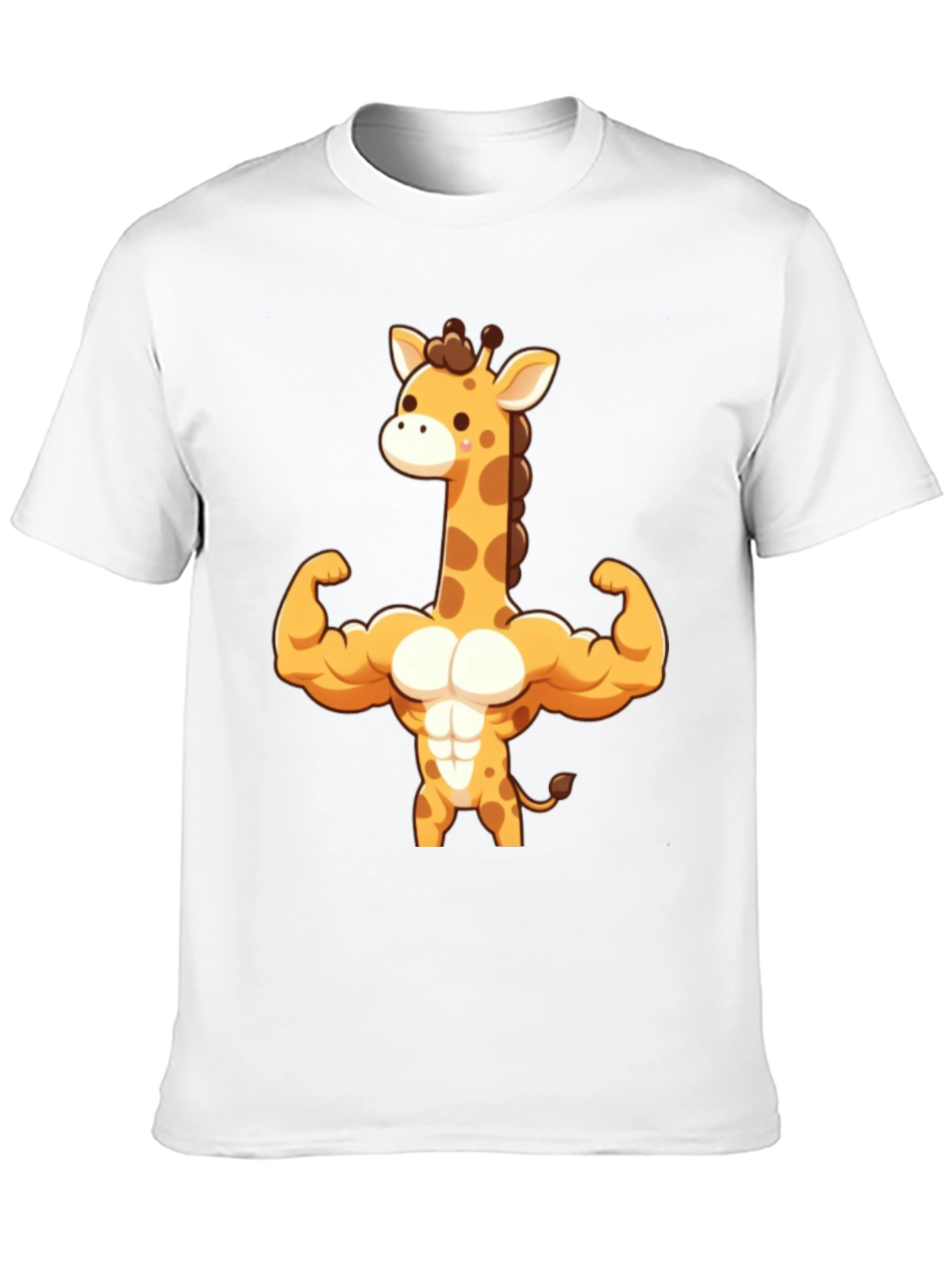 Muscle Giraffe T-Shirt - Black Cotton Tee