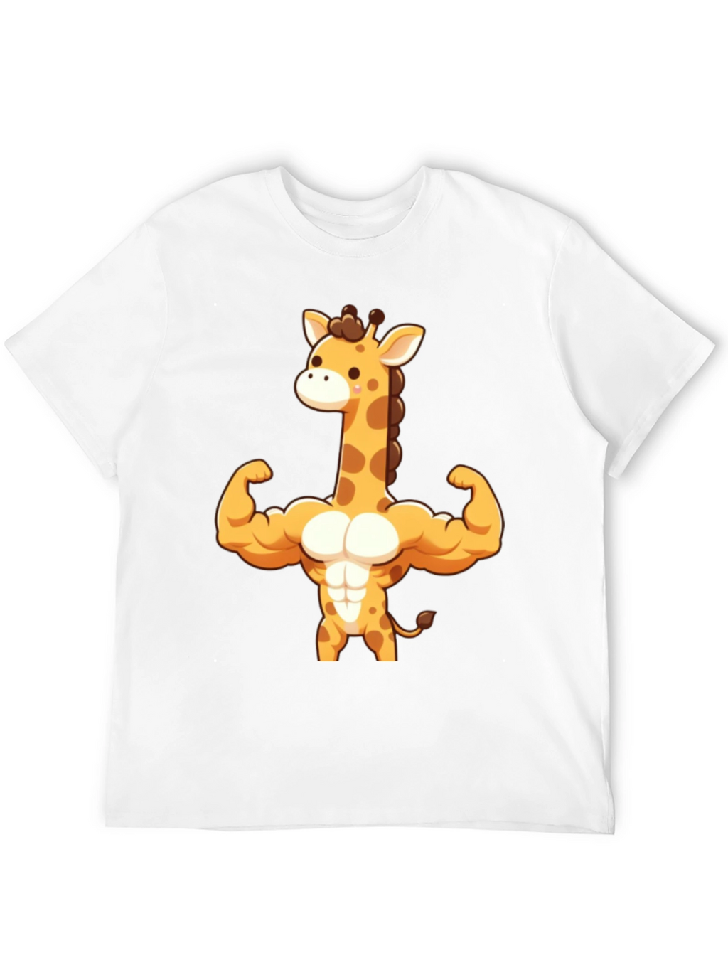Muscle Giraffe T-Shirt - Black Cotton Tee