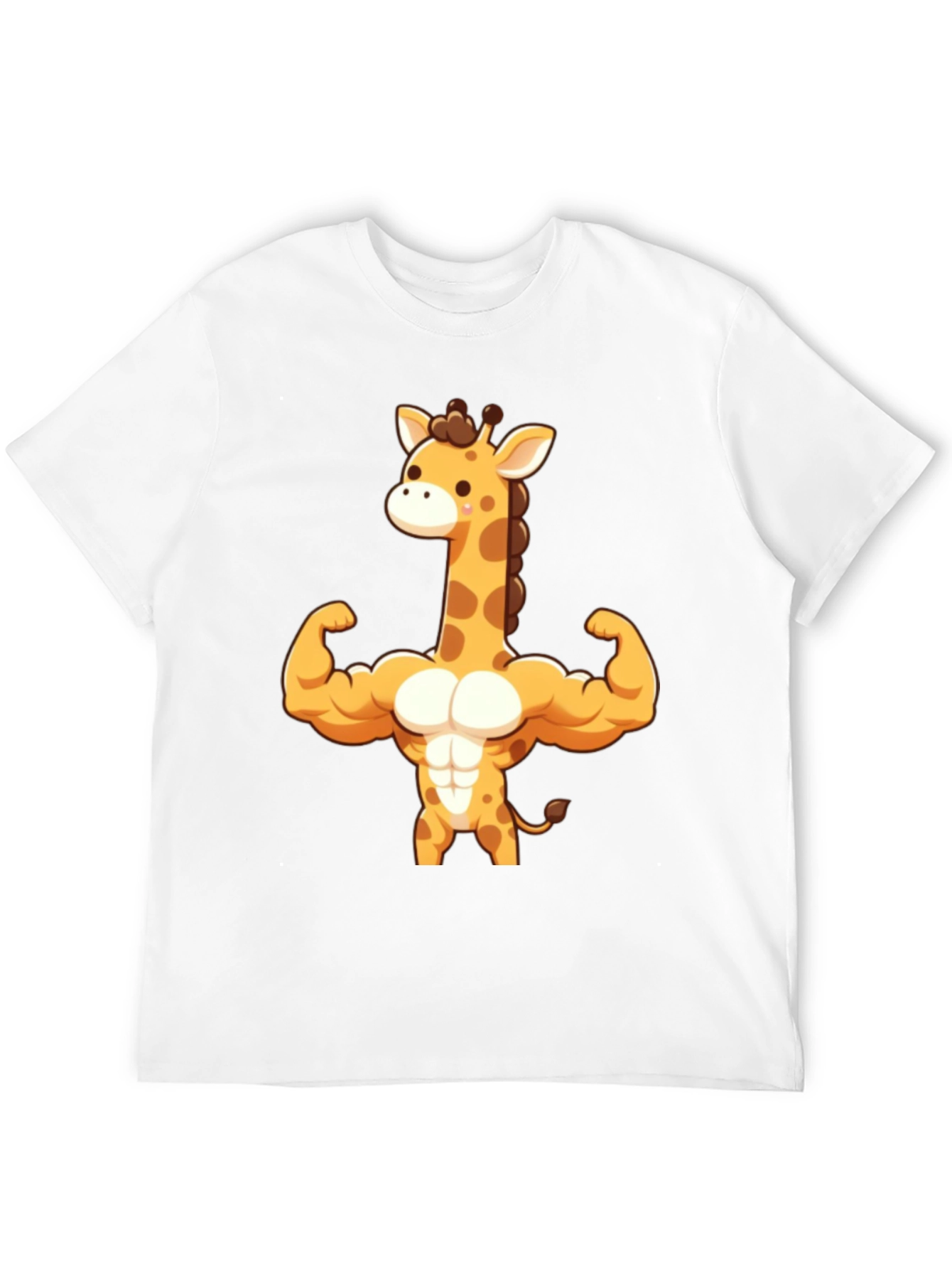 Muscle Giraffe T-Shirt - Black Cotton Tee