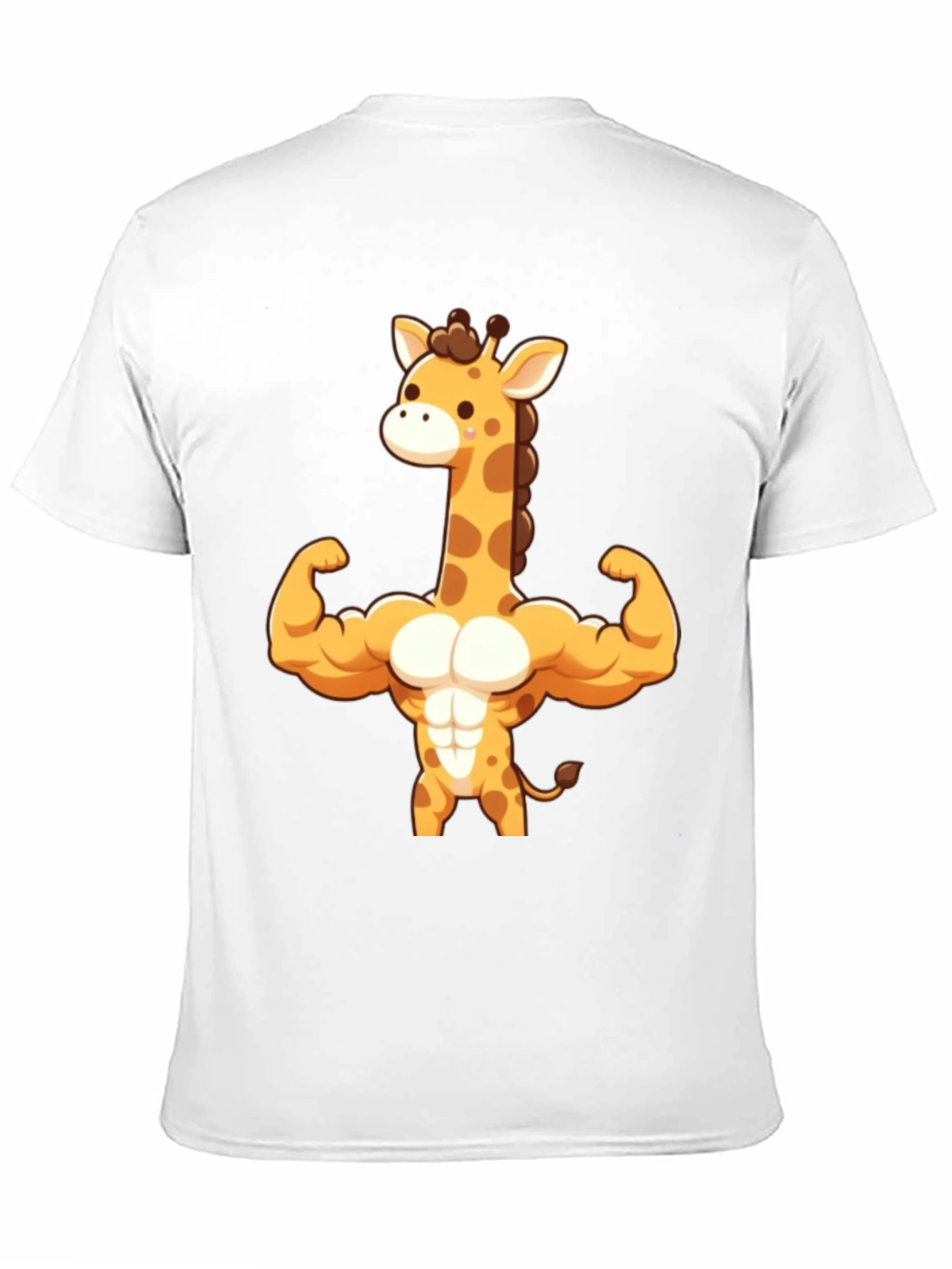 Muscle Giraffe T-Shirt - Black Cotton Tee