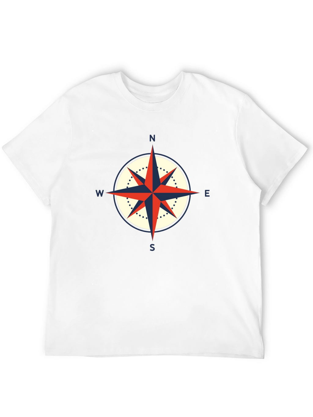Compass Graphic Black T-Shirt - Nautical Style