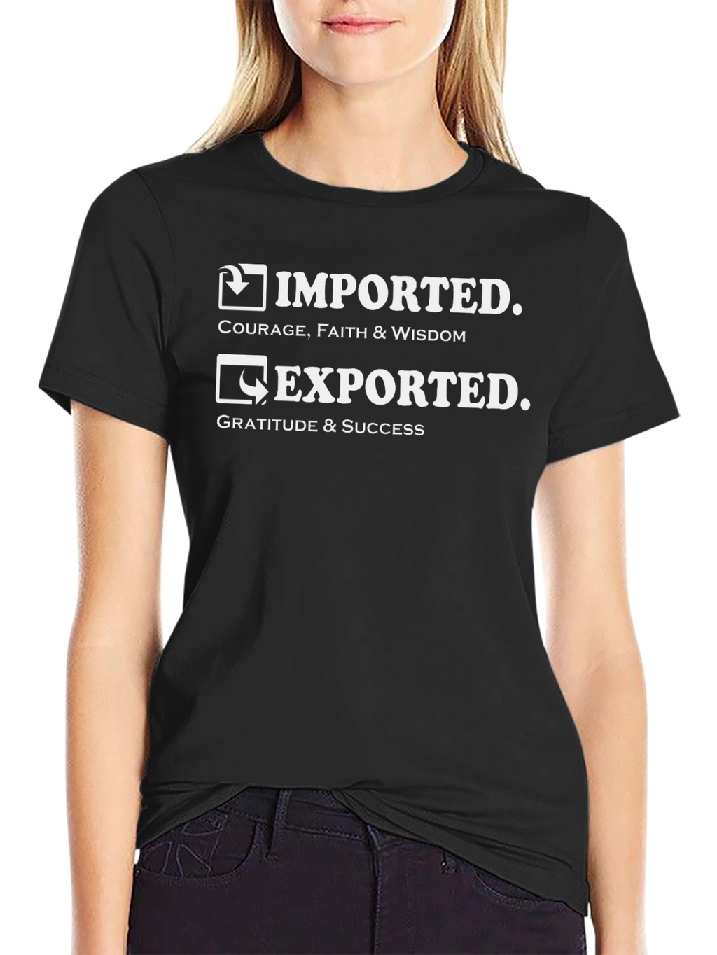 Imported Exported Graphic T-Shirt