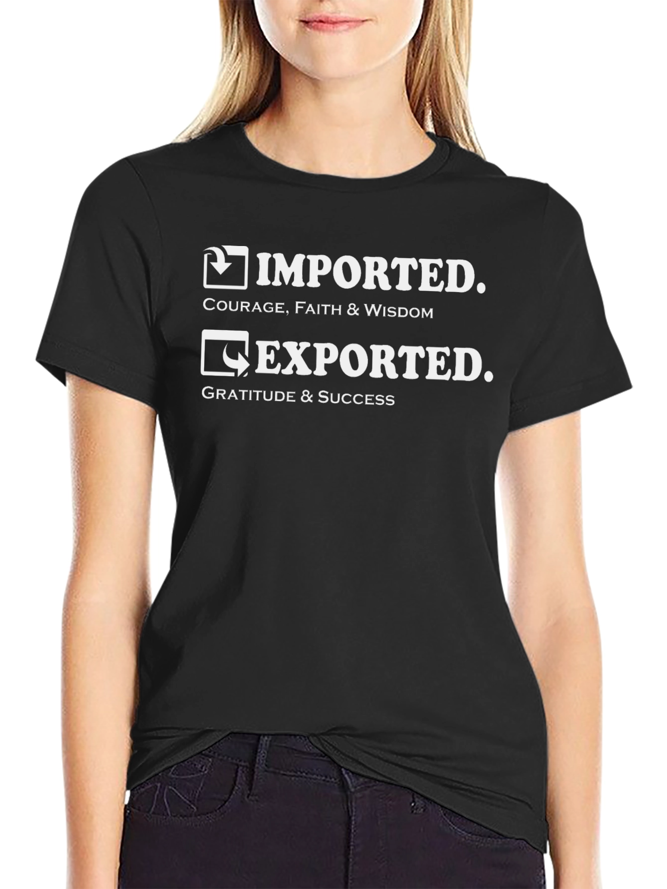 Imported Exported Graphic T-Shirt