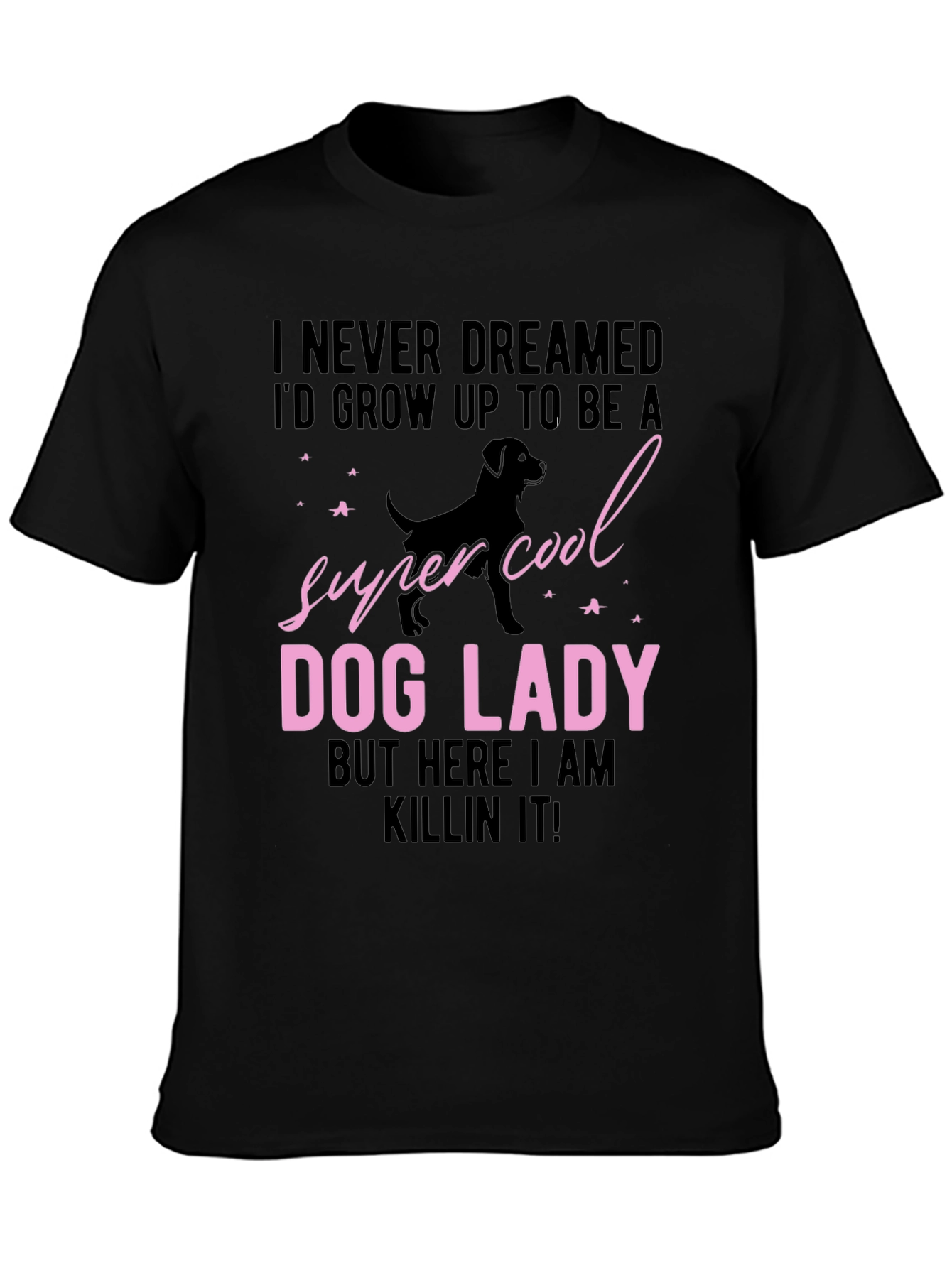 Super Cool Dog Lady Graphic T-Shirt