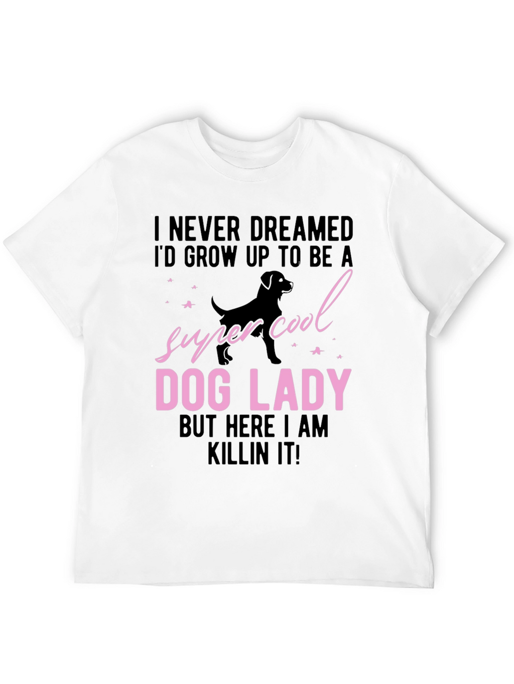 Super Cool Dog Lady Graphic T-Shirt