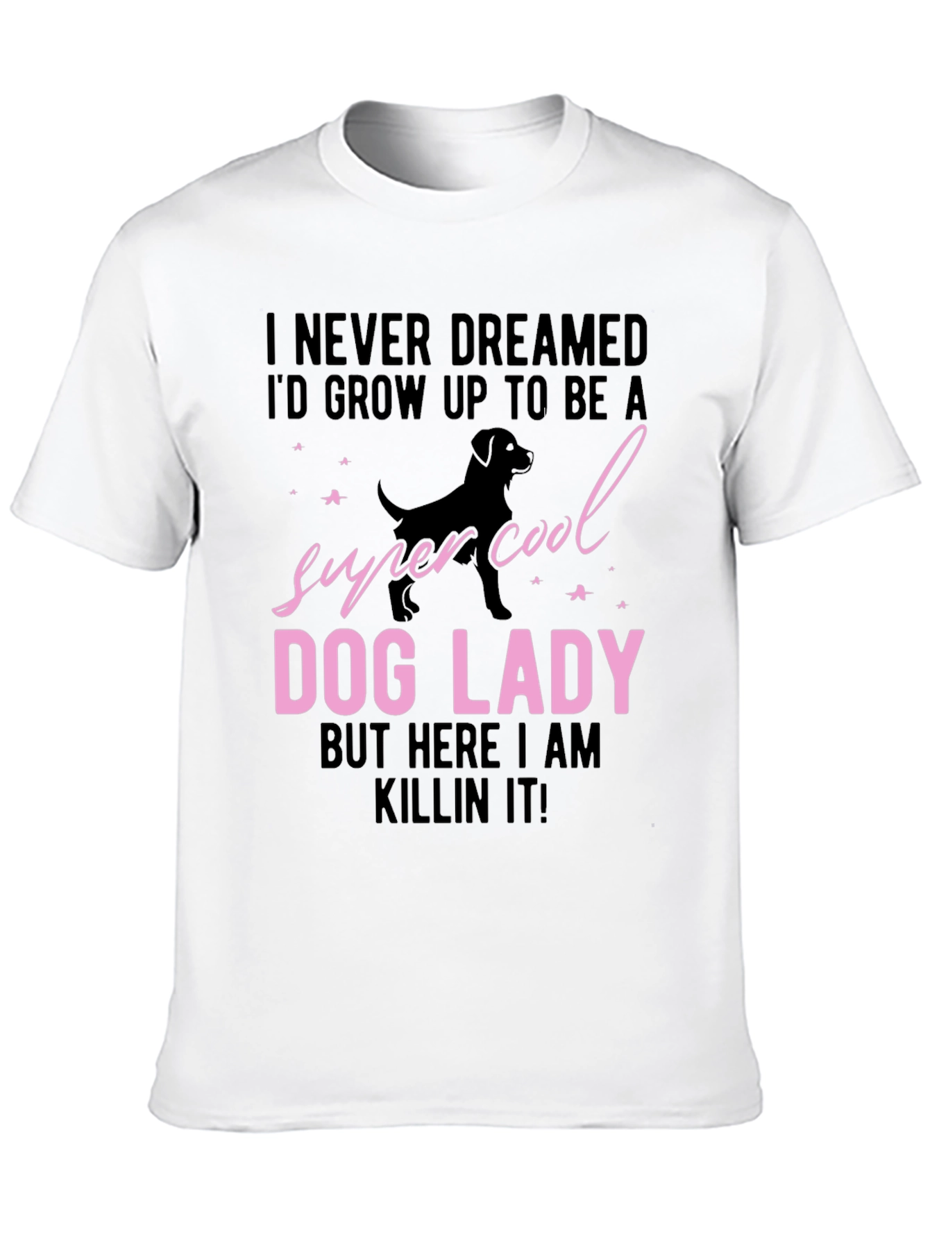Super Cool Dog Lady Graphic T-Shirt