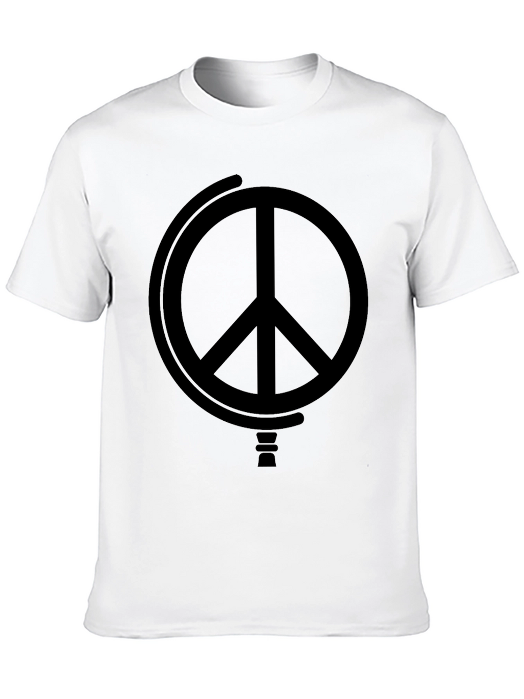 Peace Symbol Black Graphic Tee