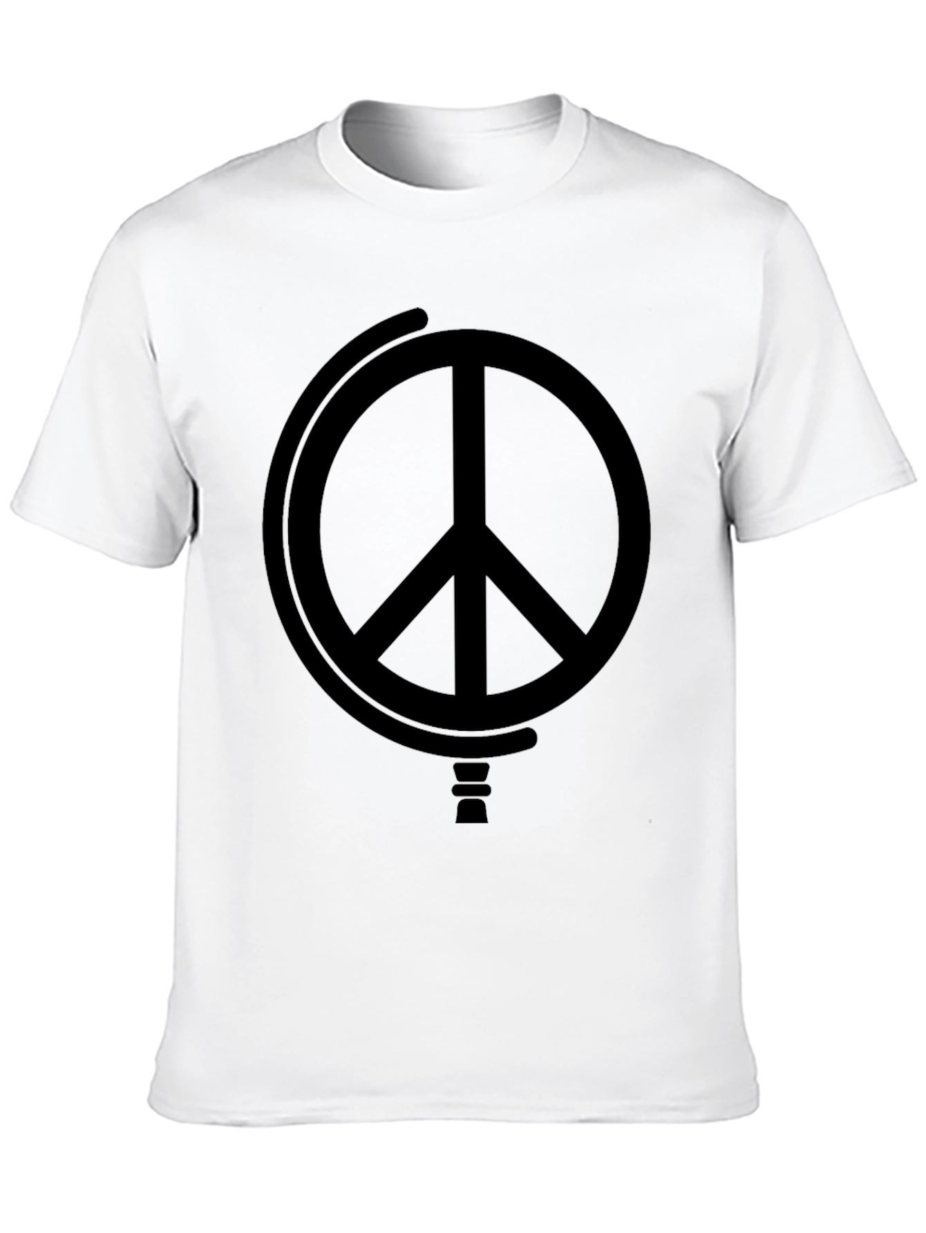 Peace Symbol Black Graphic Tee