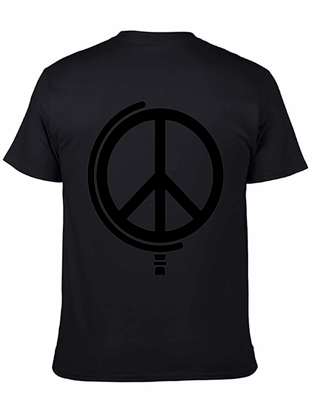 Peace Symbol Black Graphic Tee