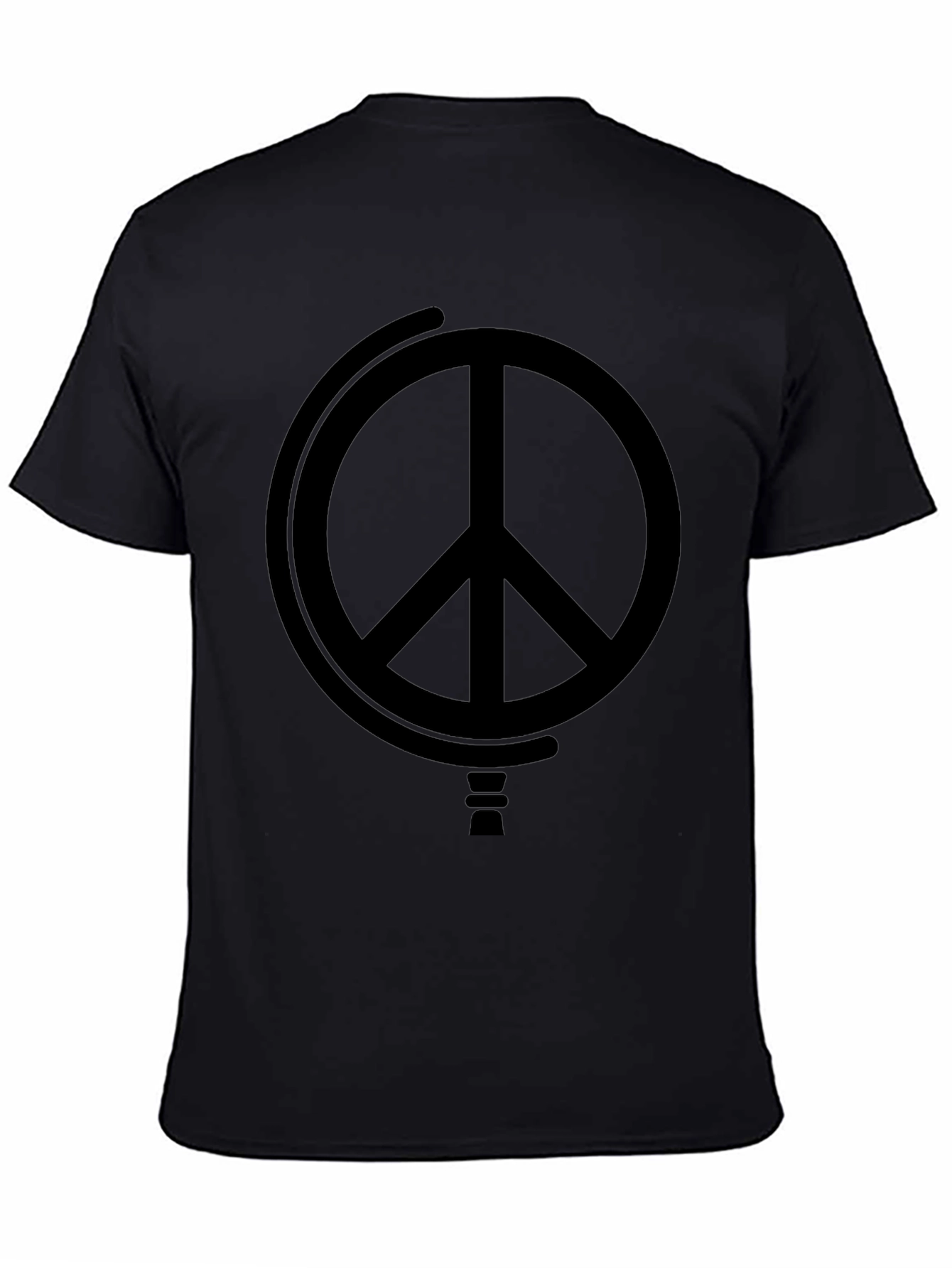 Peace Symbol Black Graphic Tee