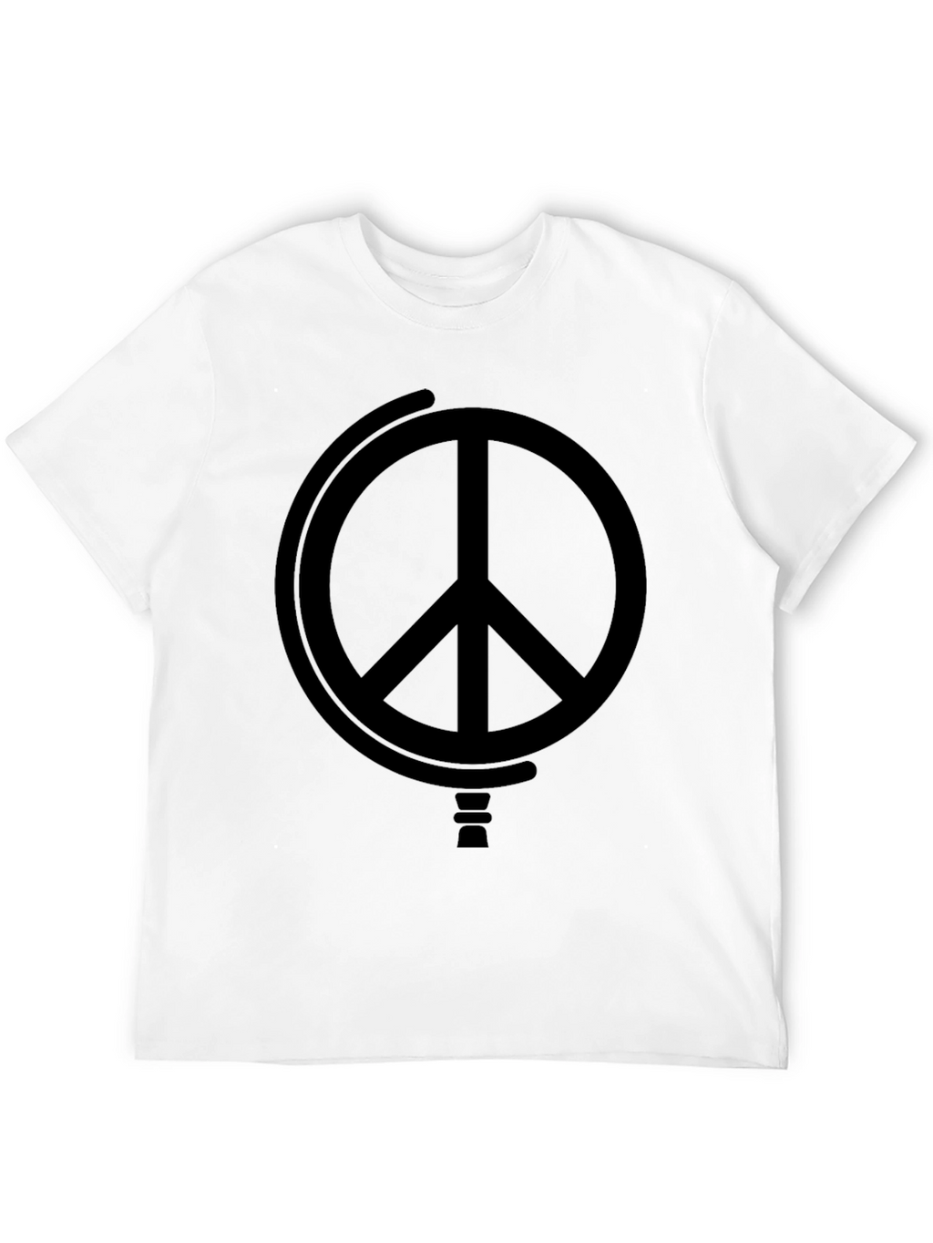 Peace Symbol Black Graphic Tee
