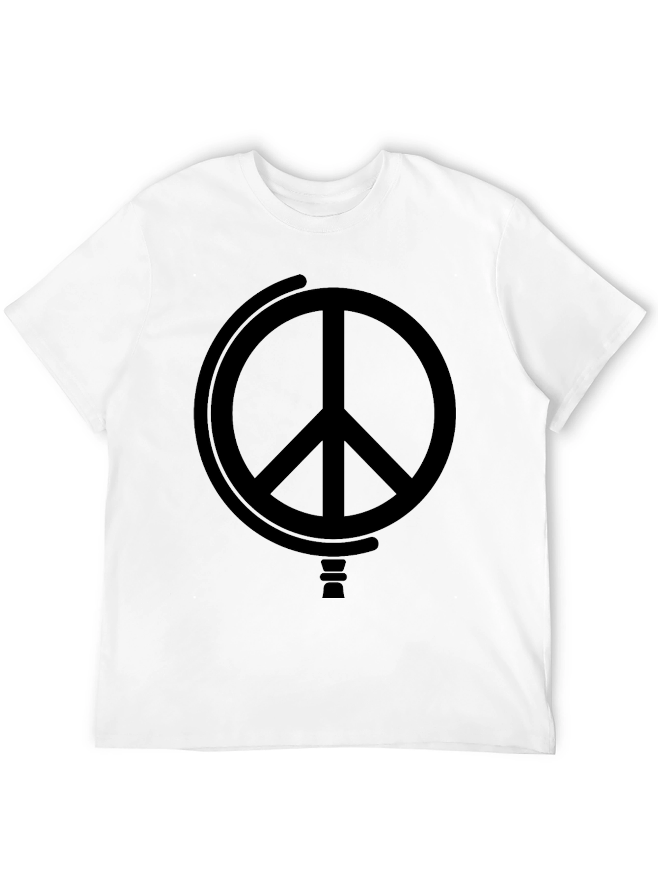Peace Symbol Black Graphic Tee