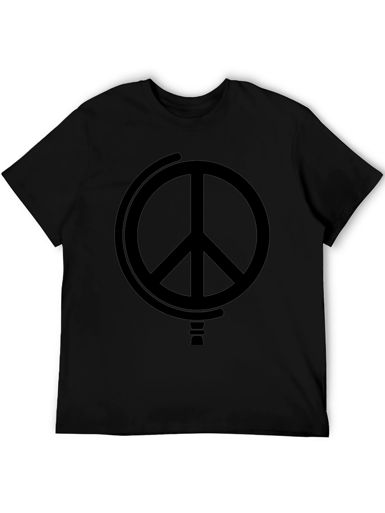 Peace Symbol Black Graphic Tee