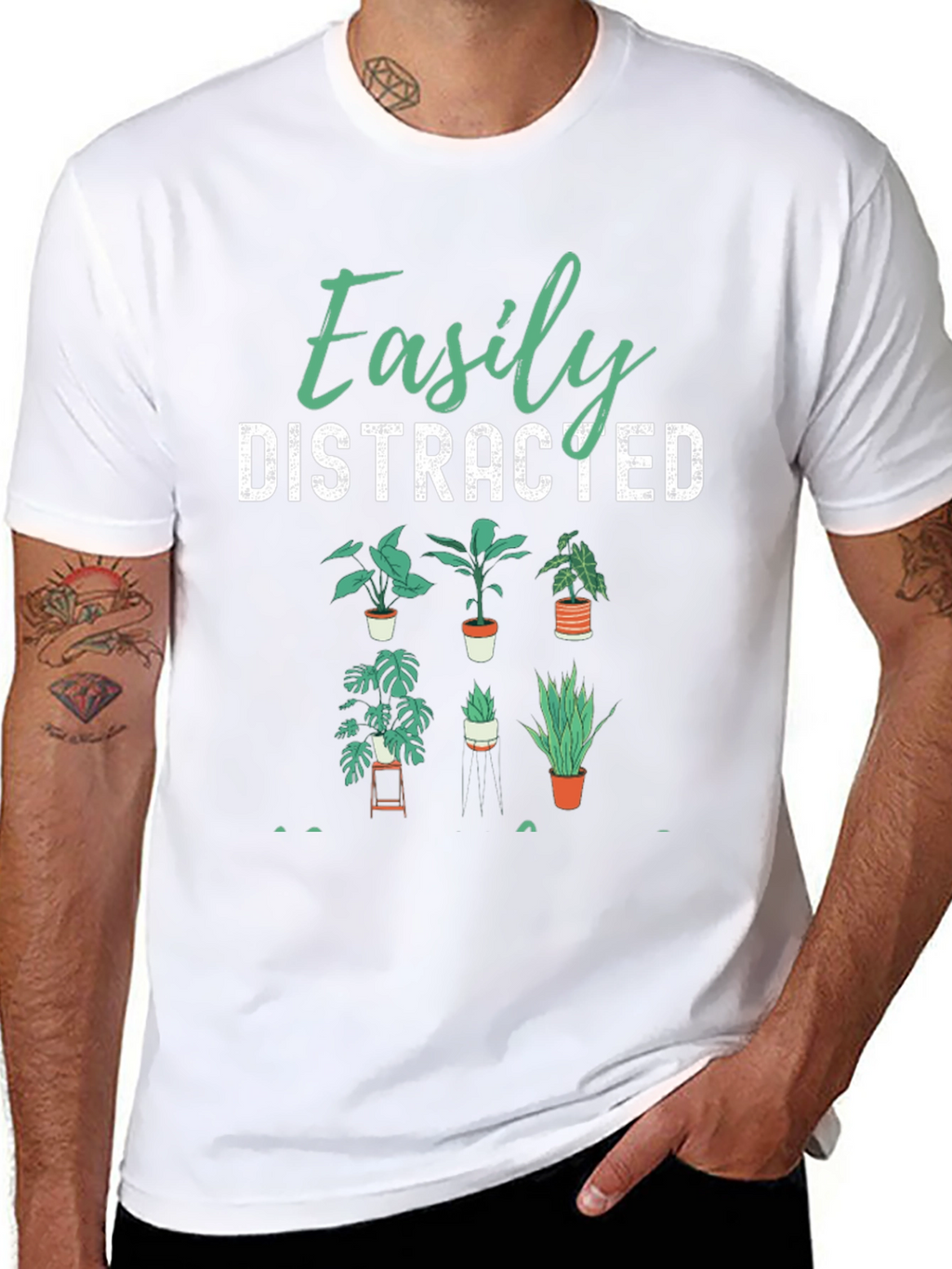 Easily Distracted Plants Graphic Tee