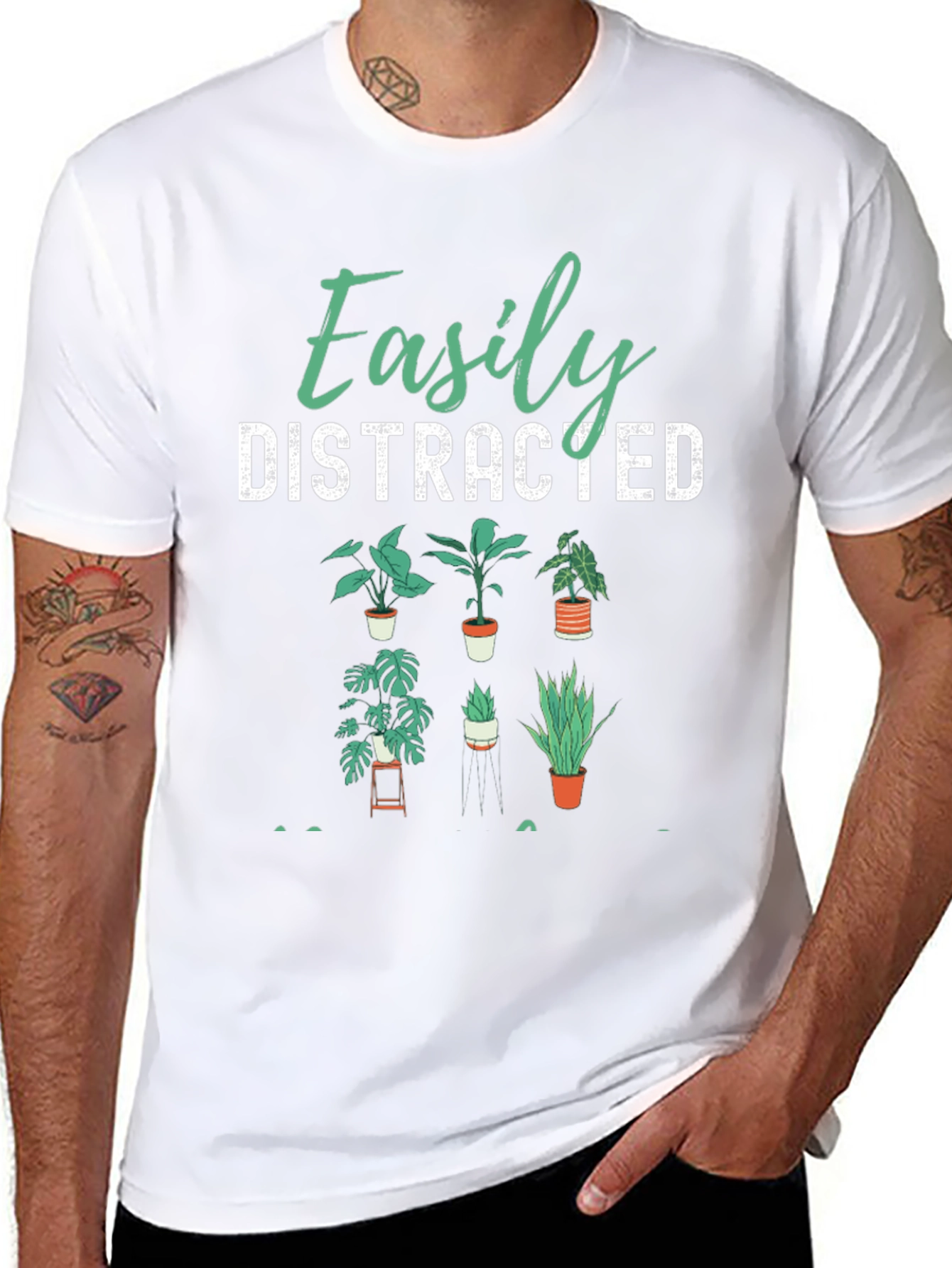 Easily Distracted Plants Graphic Tee