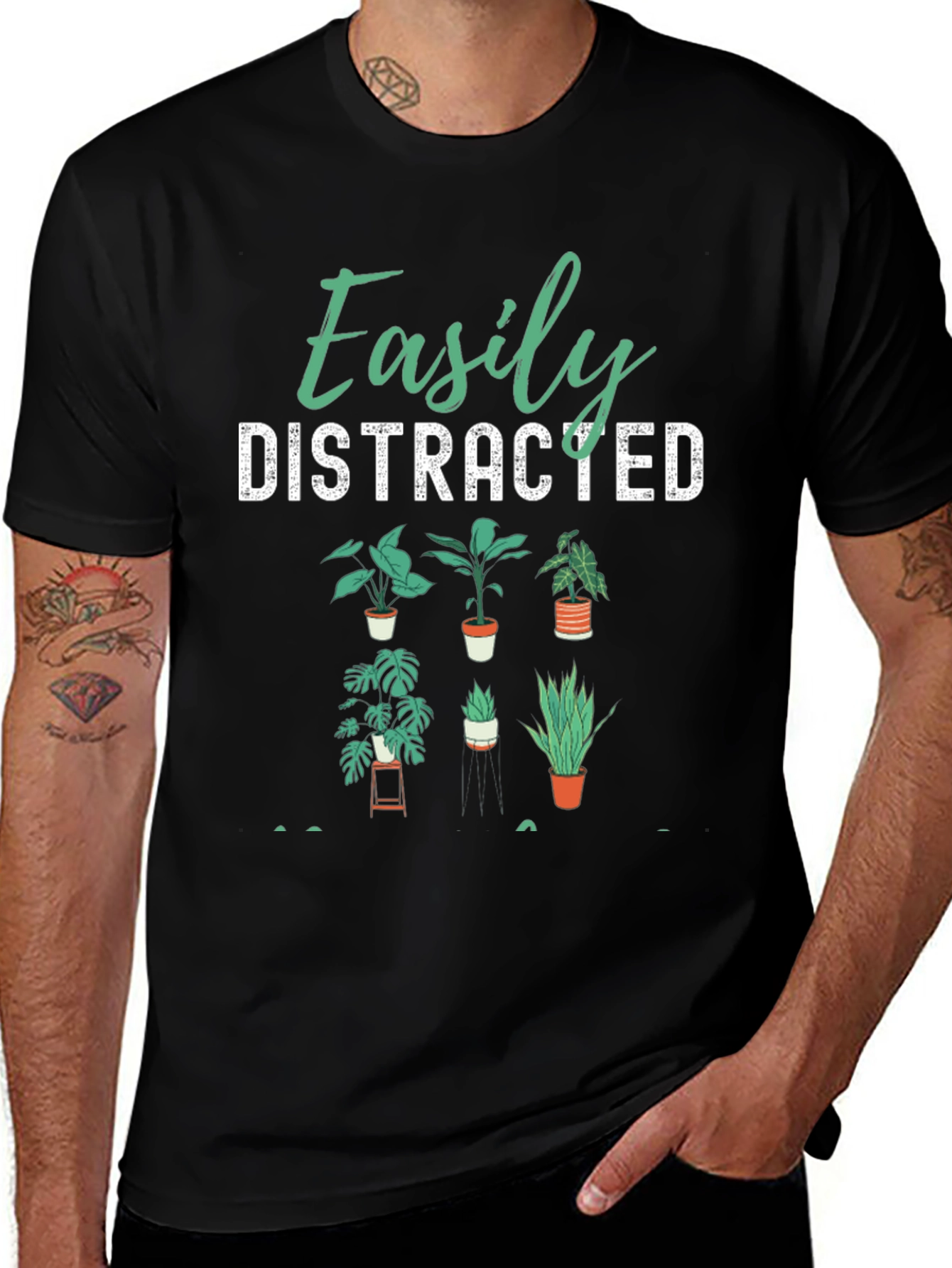 Easily Distracted Plants Graphic Tee